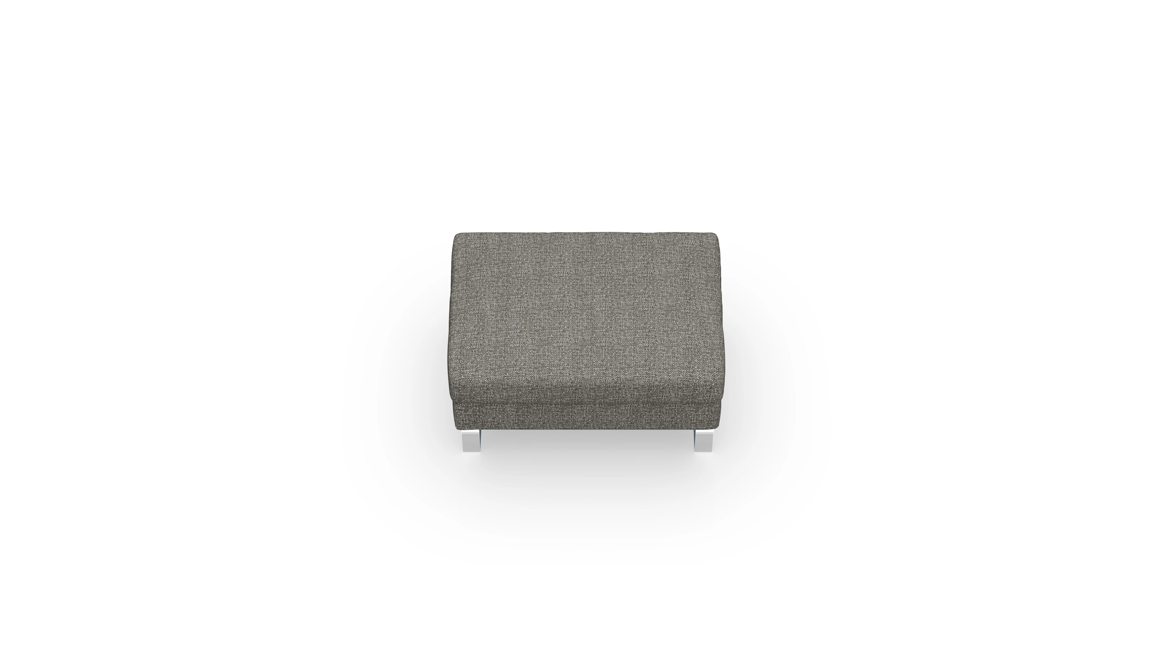 Cespon Stoffhocker Ansicht des Produktes Cespon Hocker in Stoff grau