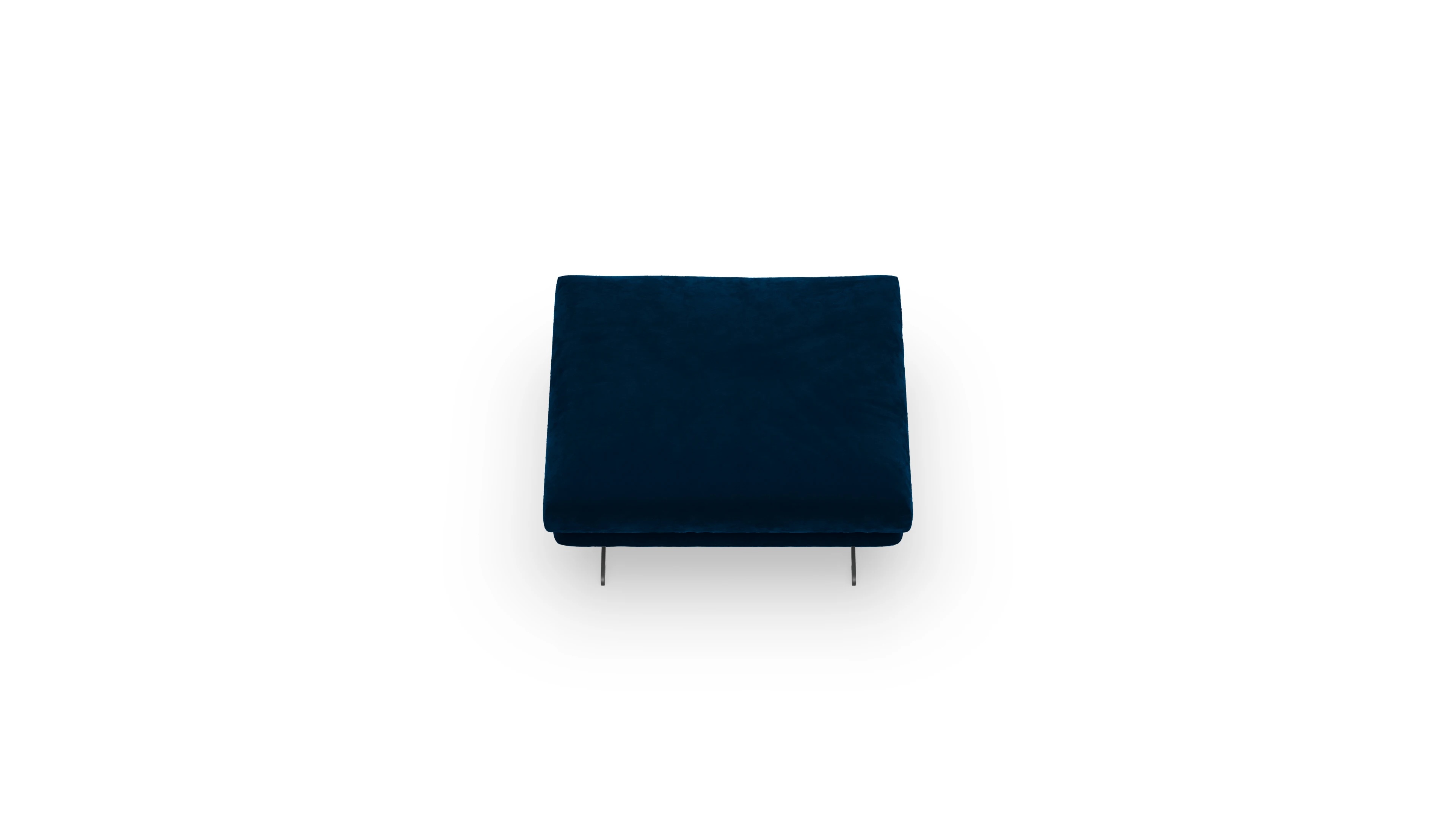 Ansicht des Produktes Boteri Hocker in Samt blau