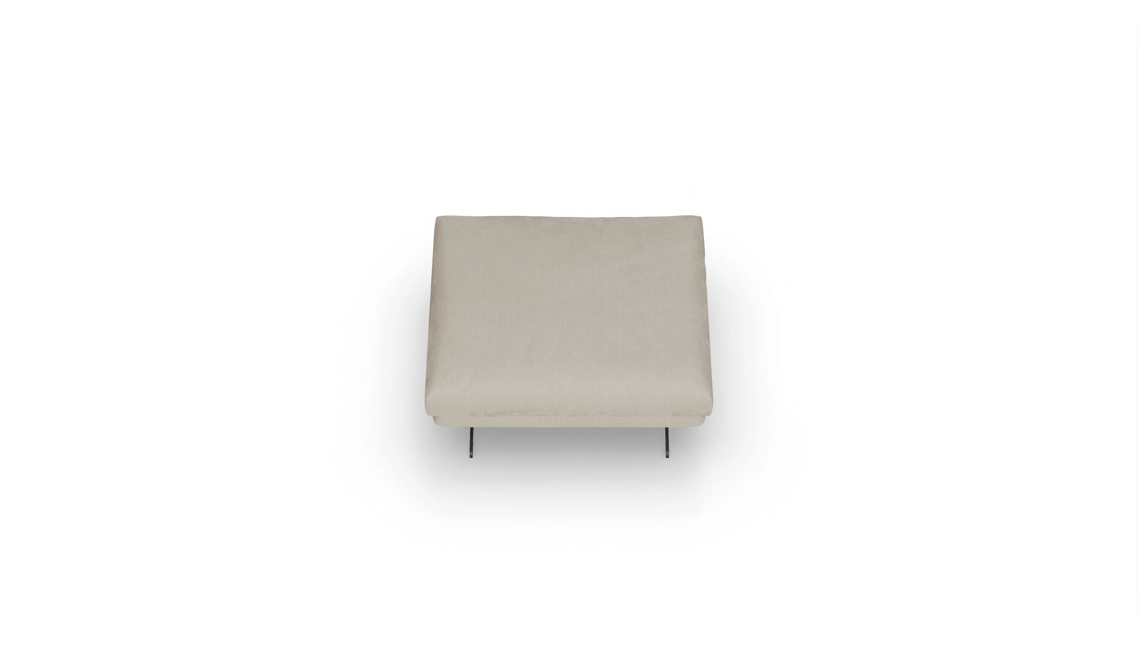 Boteri Stoff-Hocker Ansicht des Produktes Boteri Hocker in Stoff beige