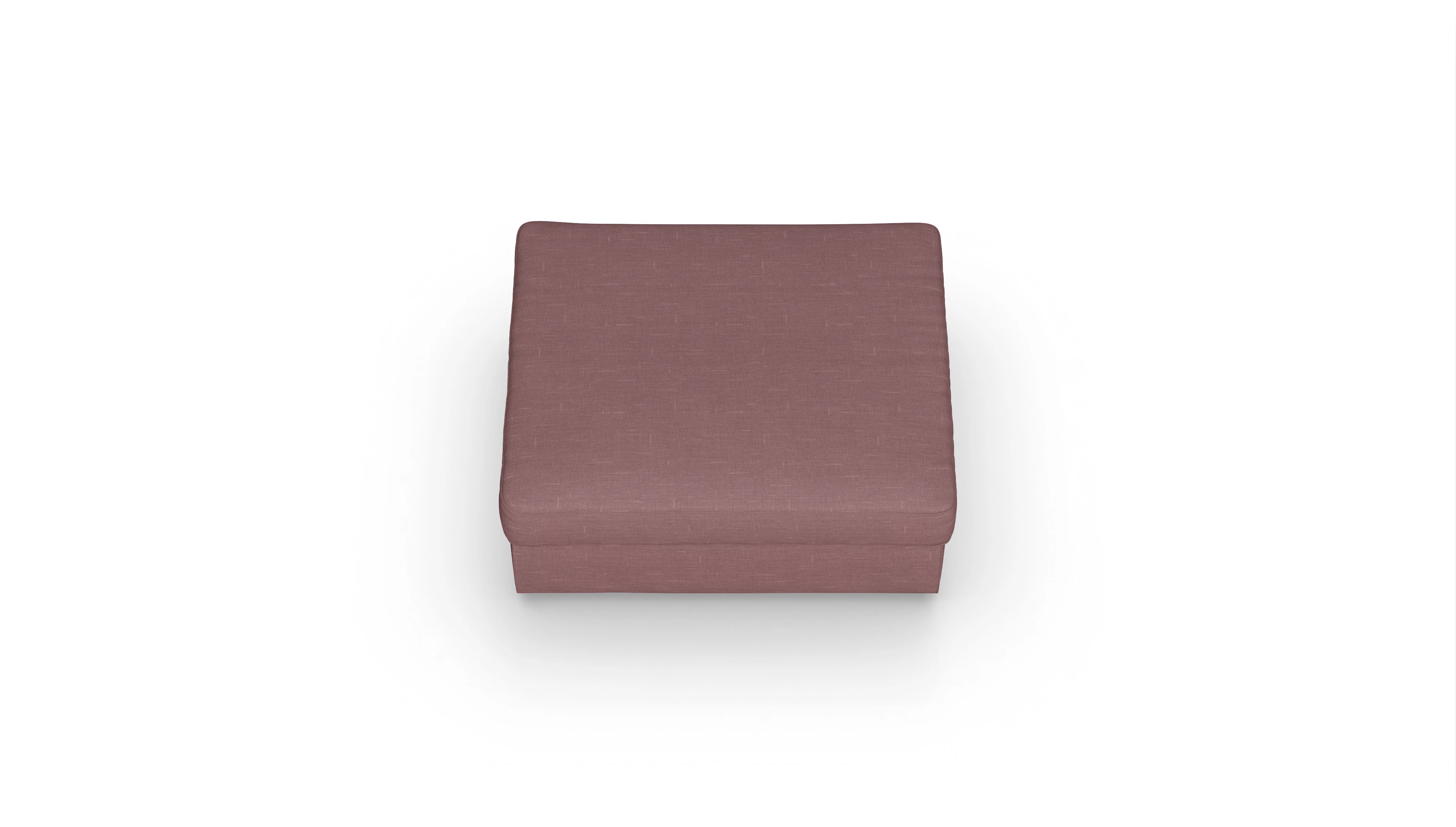 Ansicht des Produktes Sospiri Hocker in Stoff rot
