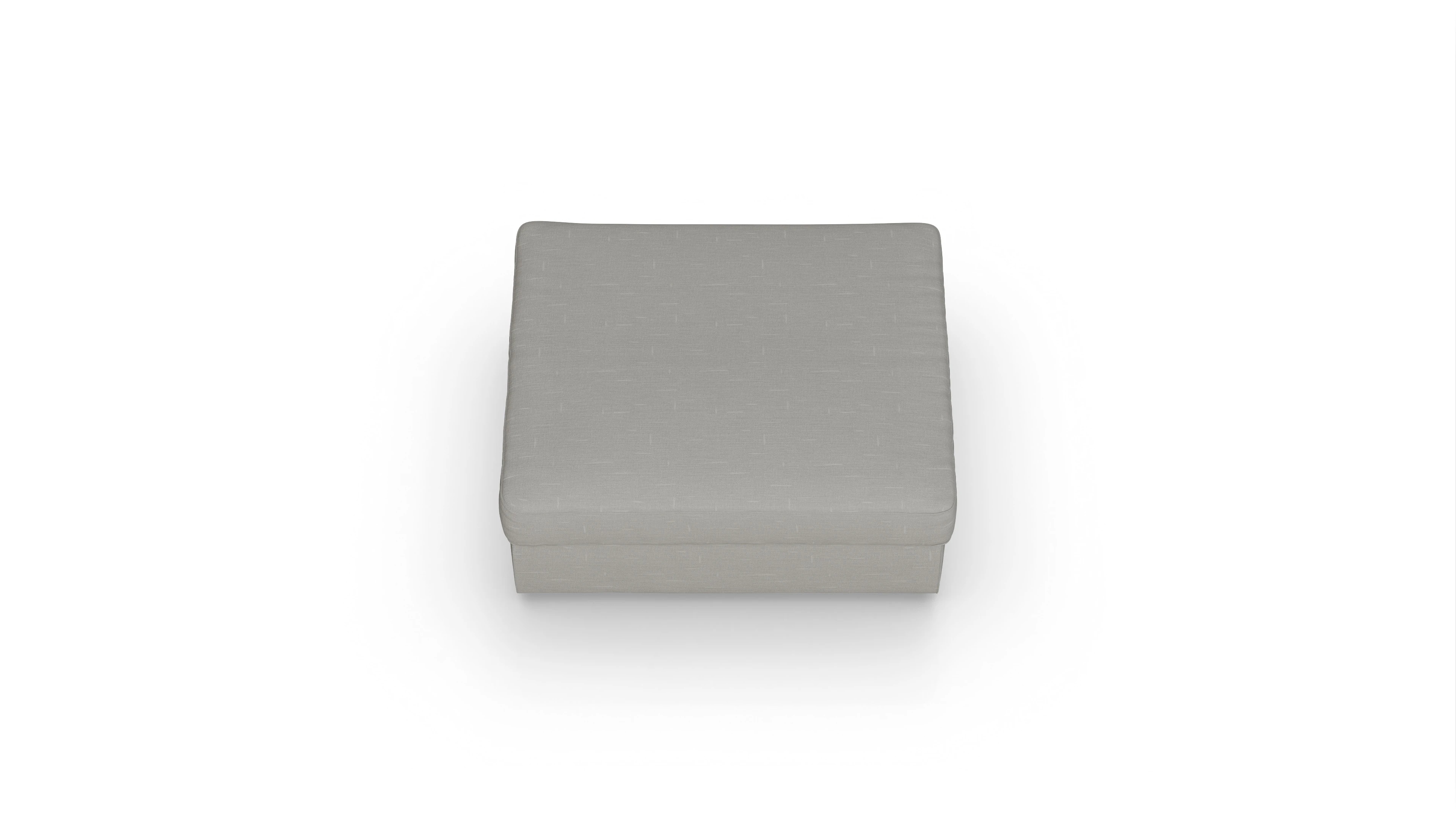 Sospiri Stoff-Hocker Ansicht des Produktes Sospiri Hocker in Stoff grau