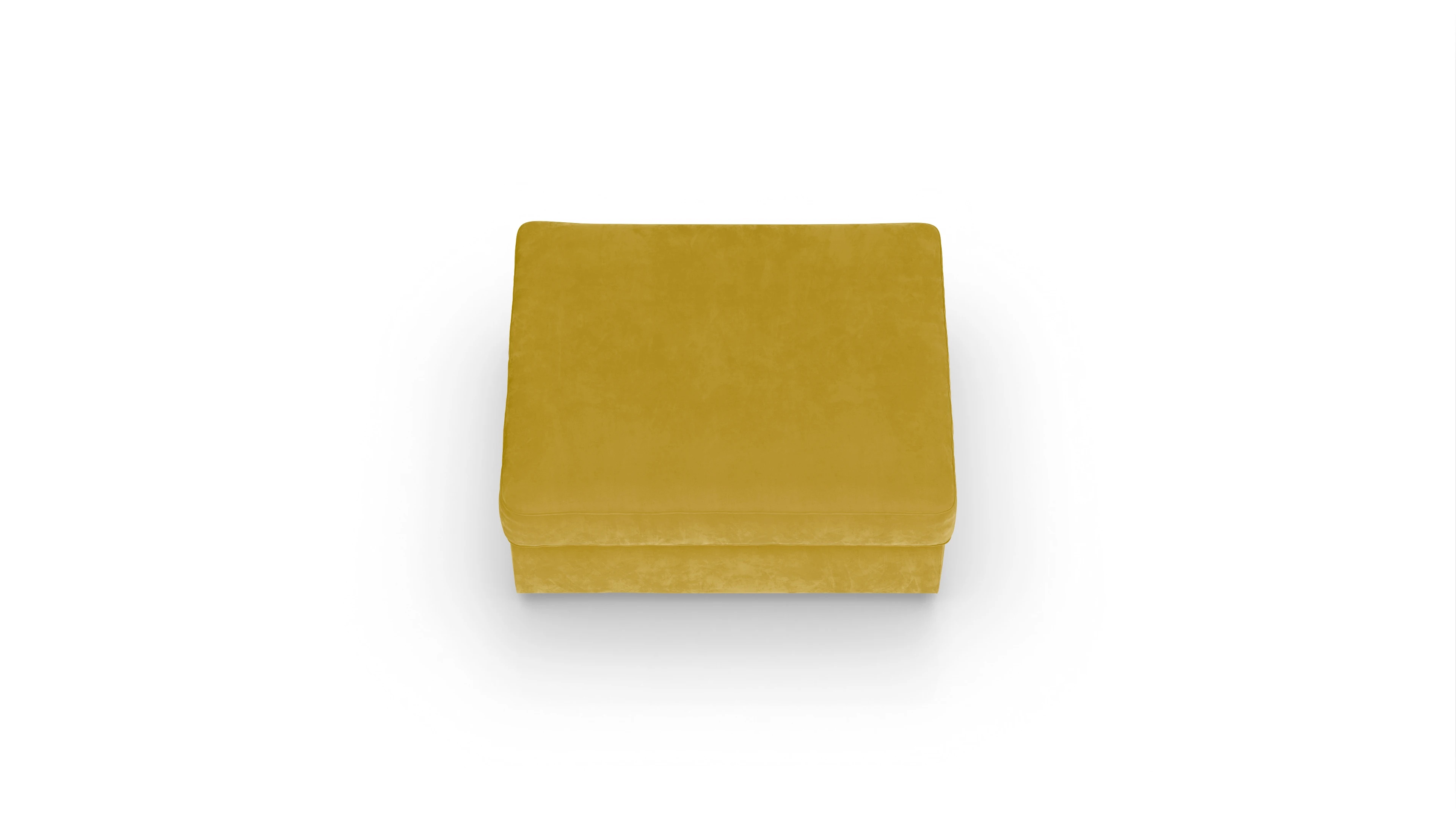 Sospiri Stoff-Hocker Ansicht des Produktes Sospiri Hocker in Samt gelb