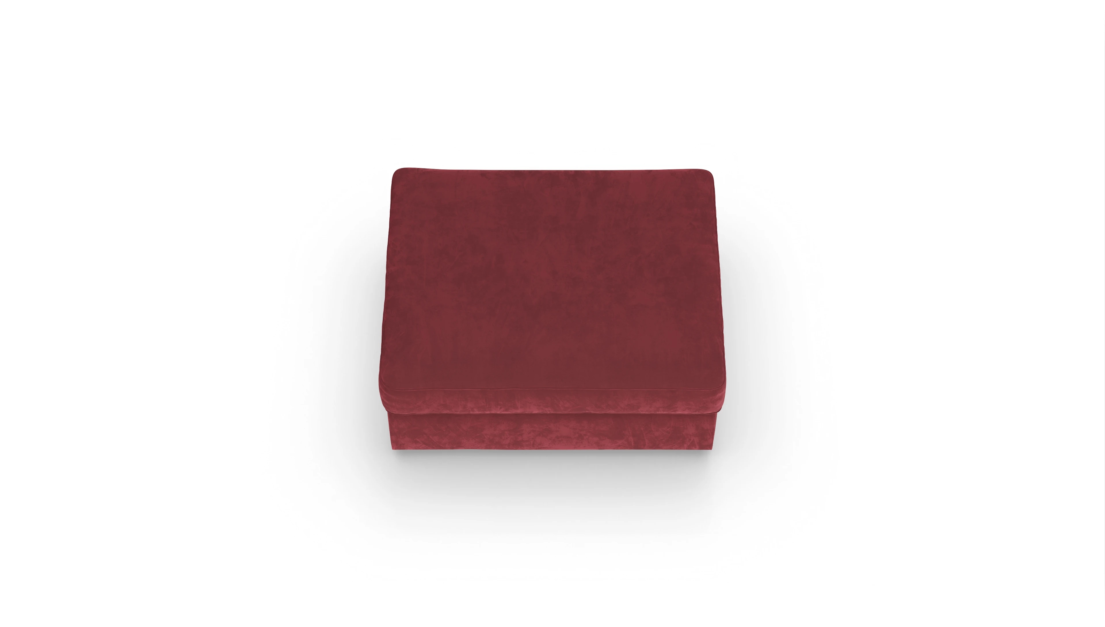 Sospiri Stoff-Hocker Ansicht des Produktes Sospiri Hocker in Samt rot