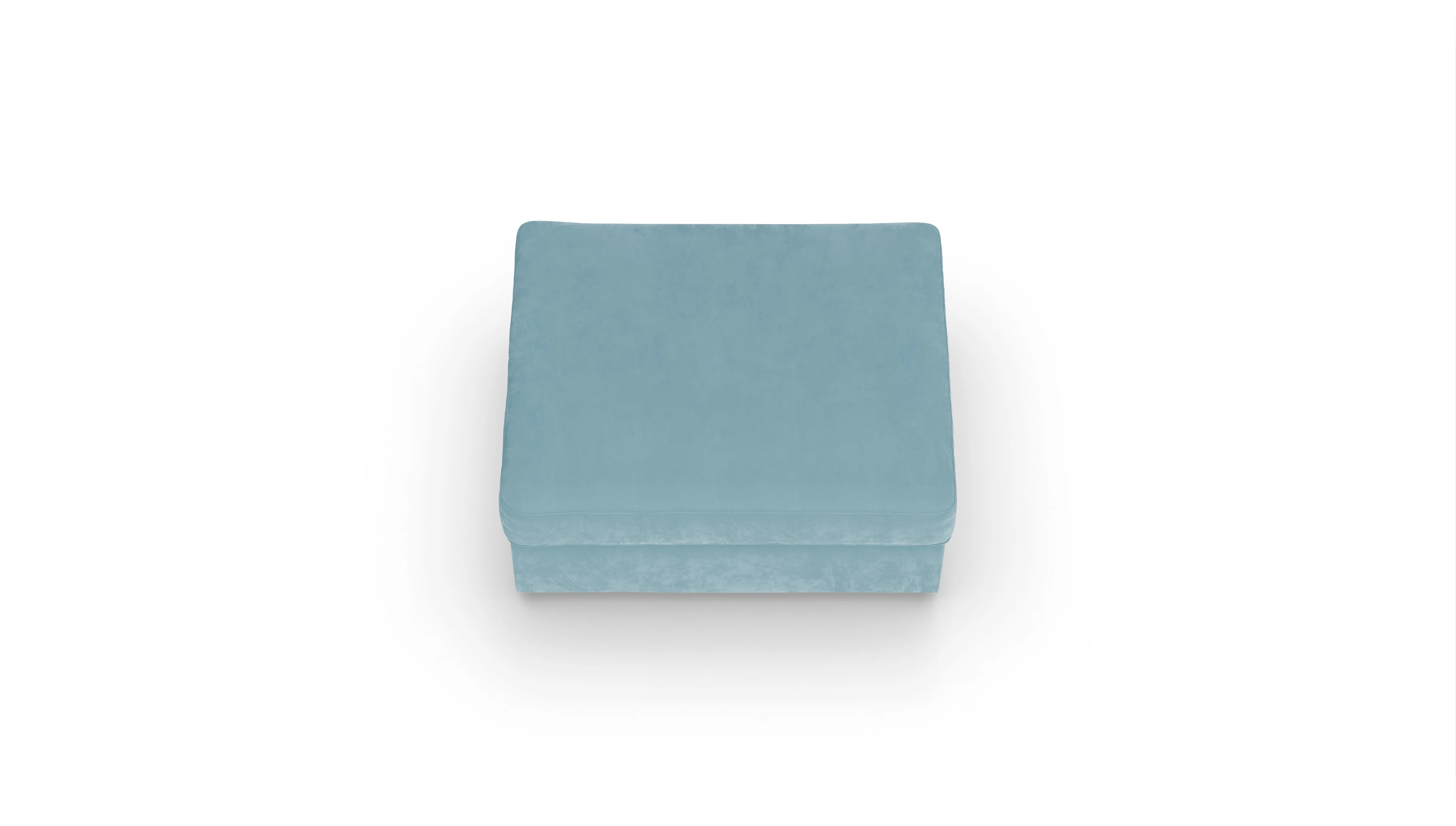 Ansicht des Produktes Sospiri Hocker in Samt blau