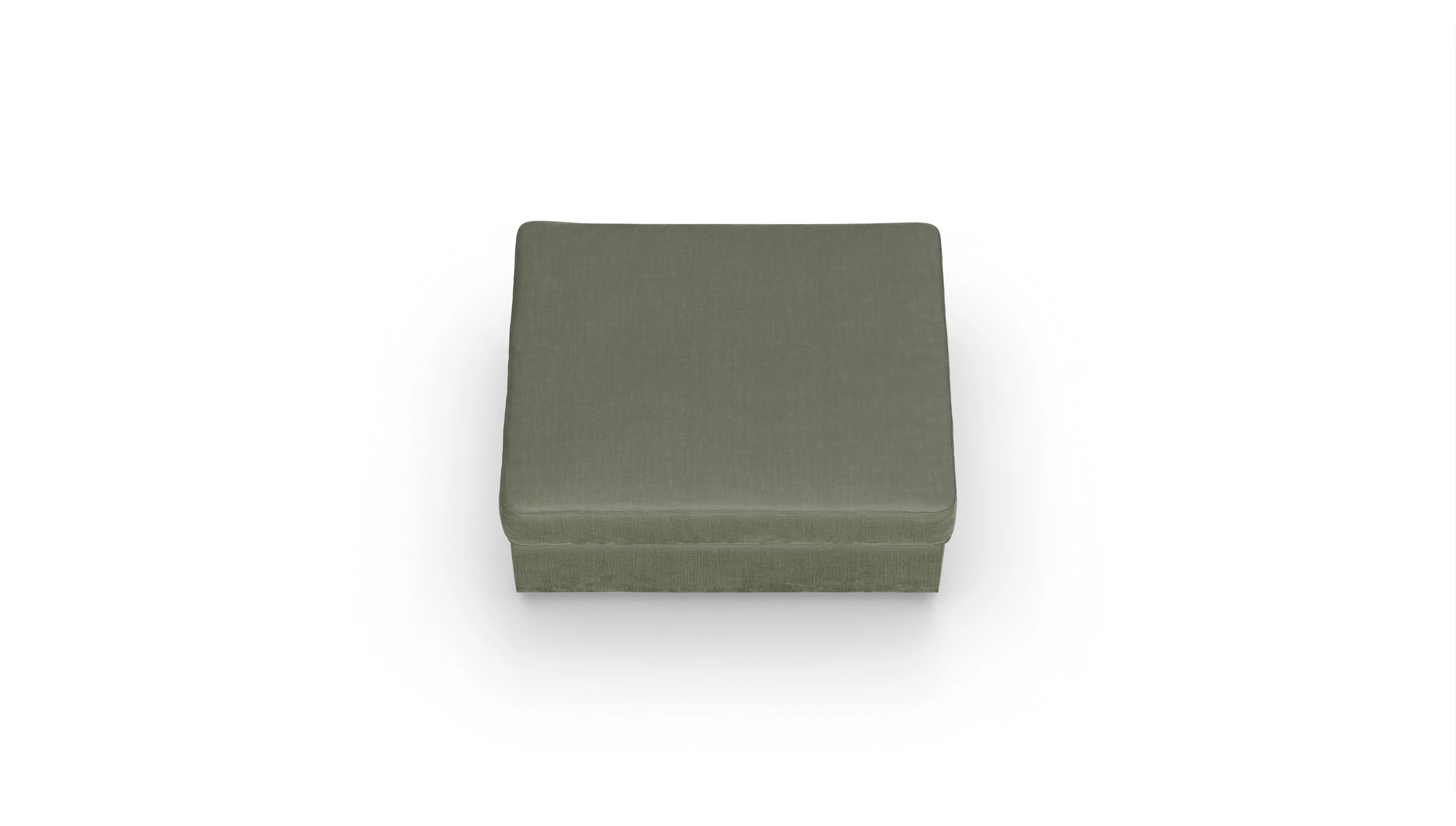 Sospiri Stoff-Hocker Ansicht des Produktes Sospiri Hocker in Stoff grün