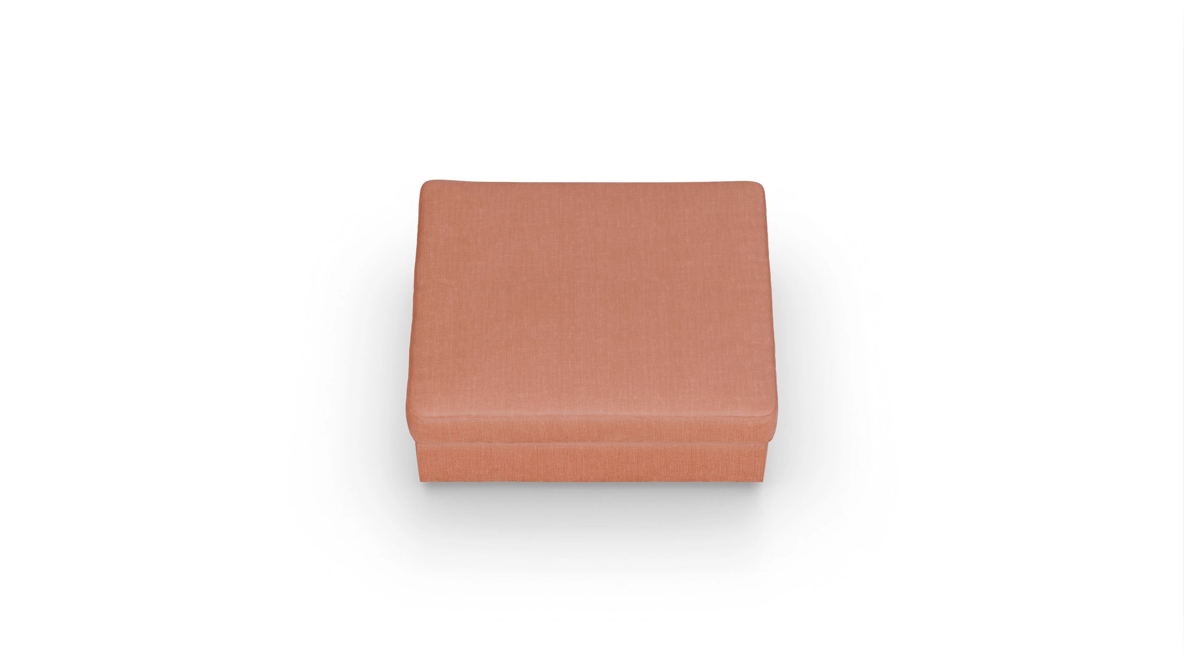 Ansicht des Produktes Sospiri Hocker in Stoff orange