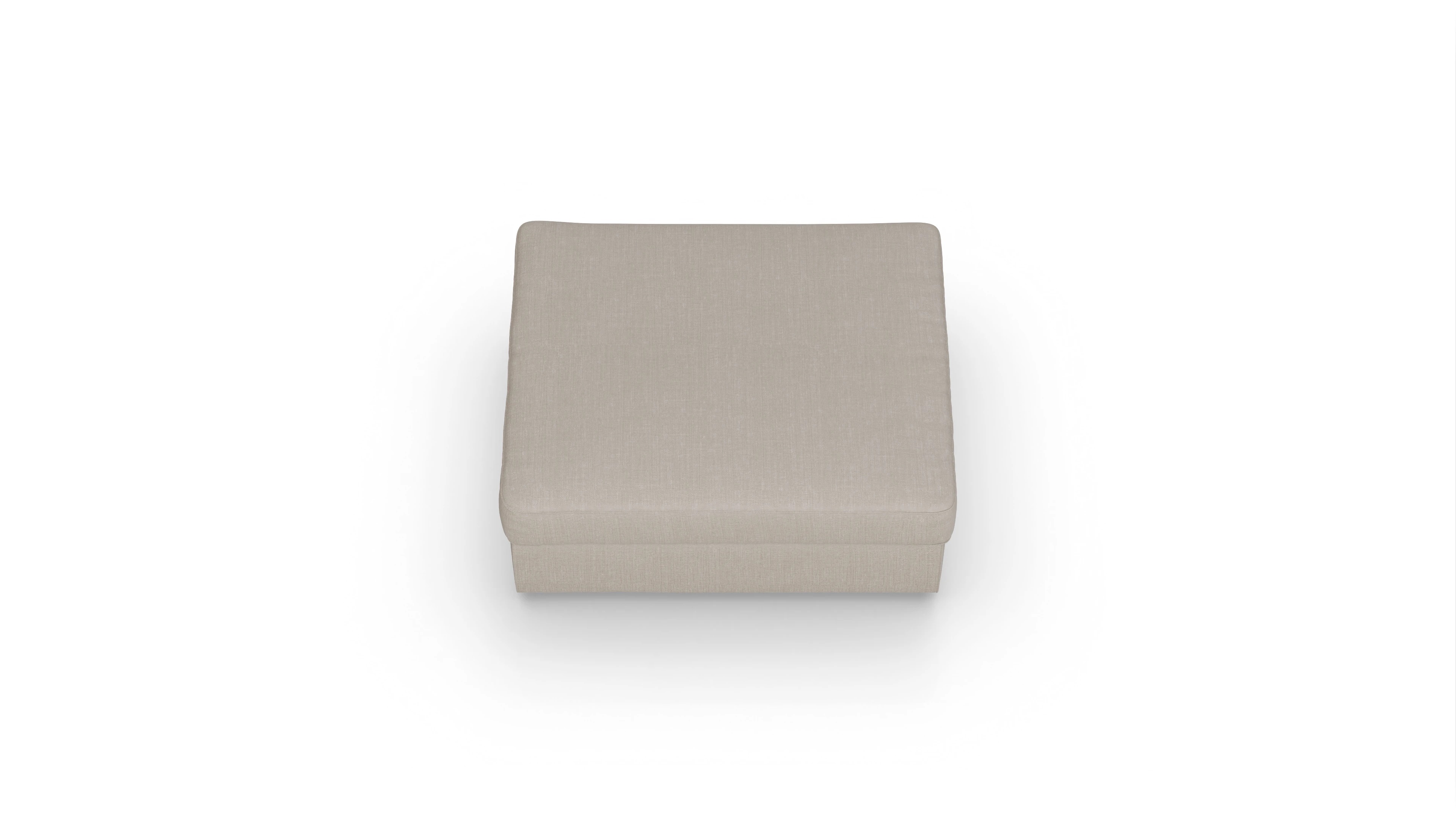 Ansicht des Produktes Sospiri Hocker in Stoff braun