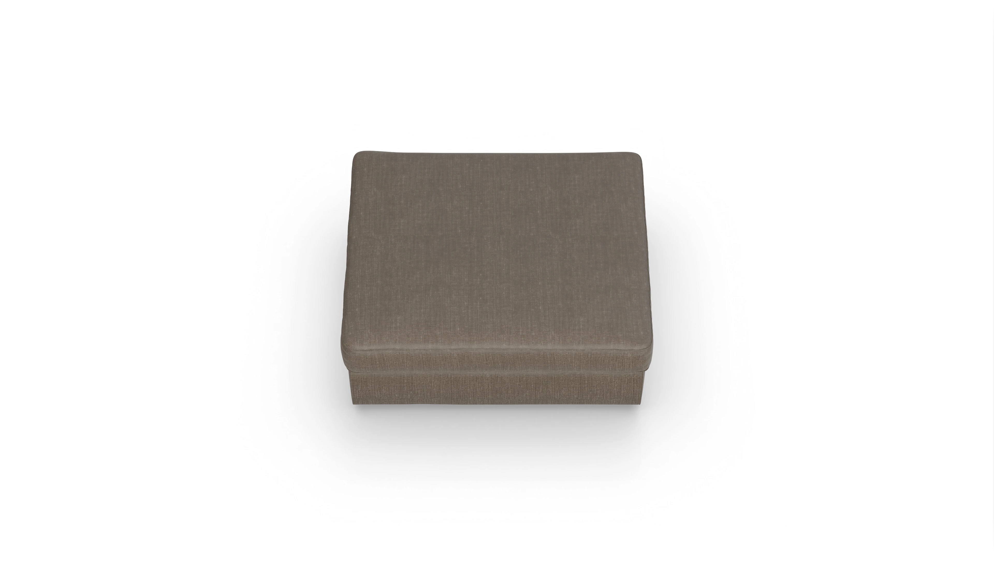 Ansicht des Produktes Sospiri Hocker in Stoff braun