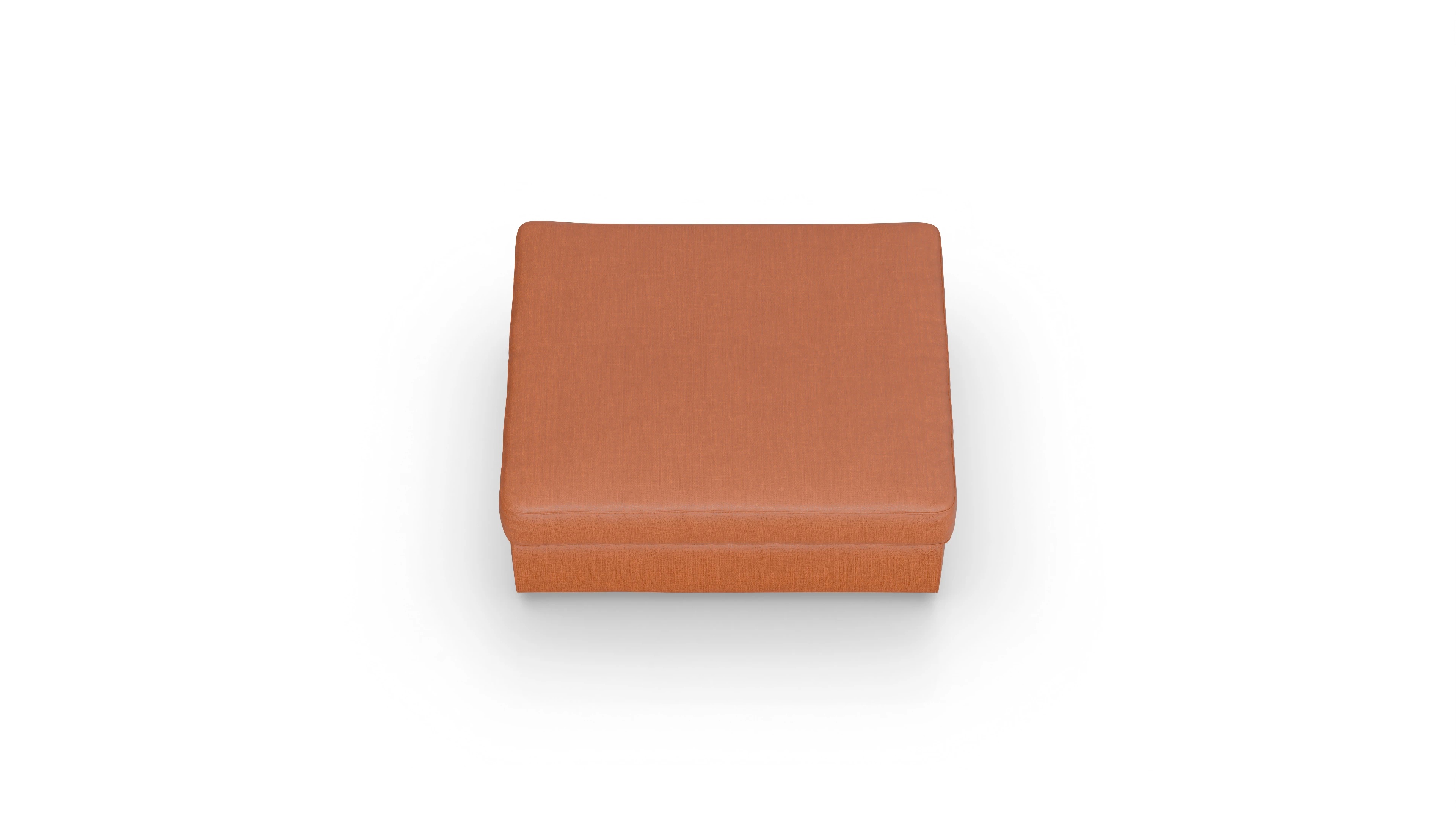 Ansicht des Produktes Sospiri Hocker in Stoff orange