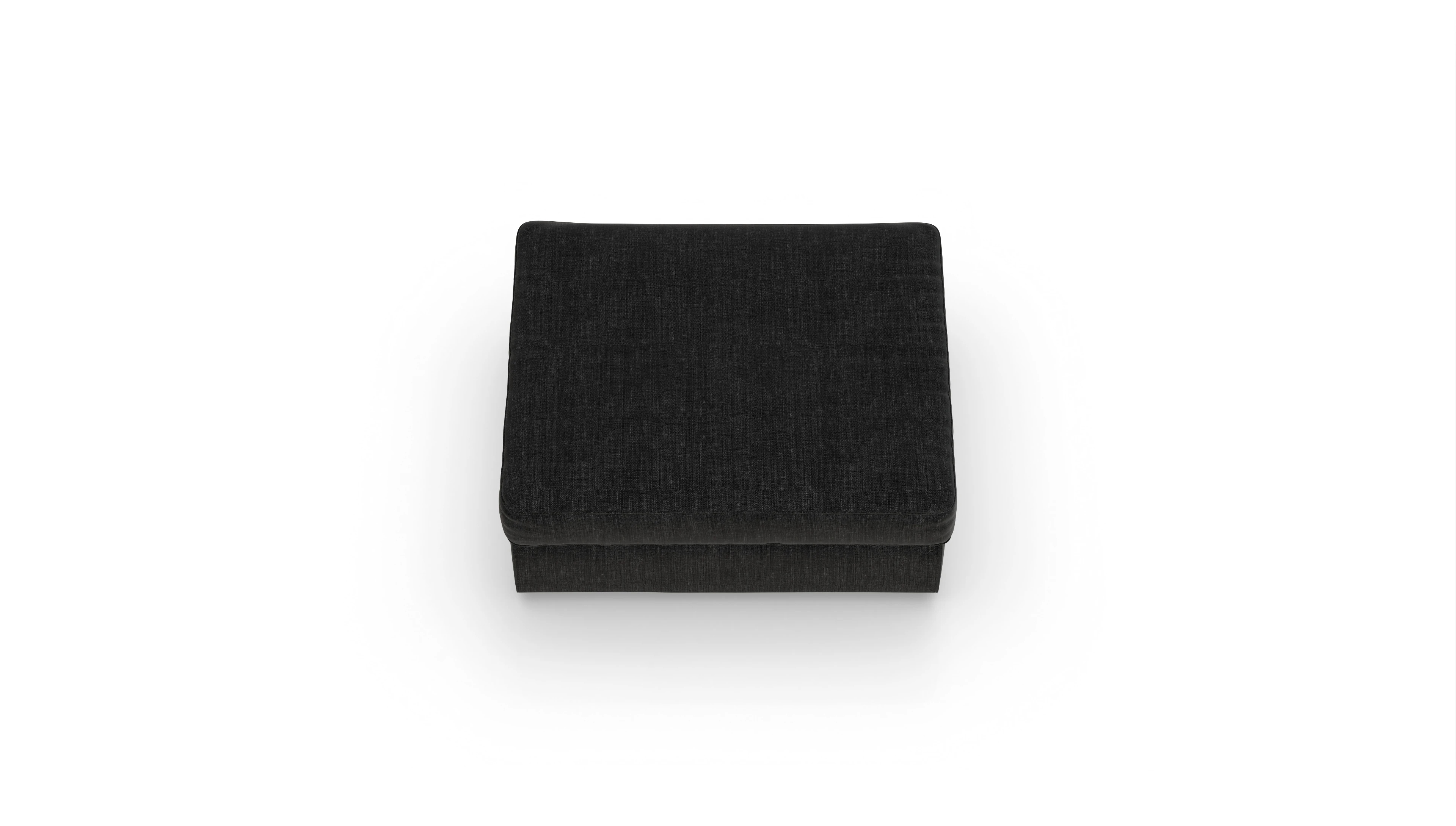 Ansicht des Produktes Sospiri Hocker in Stoff schwarz