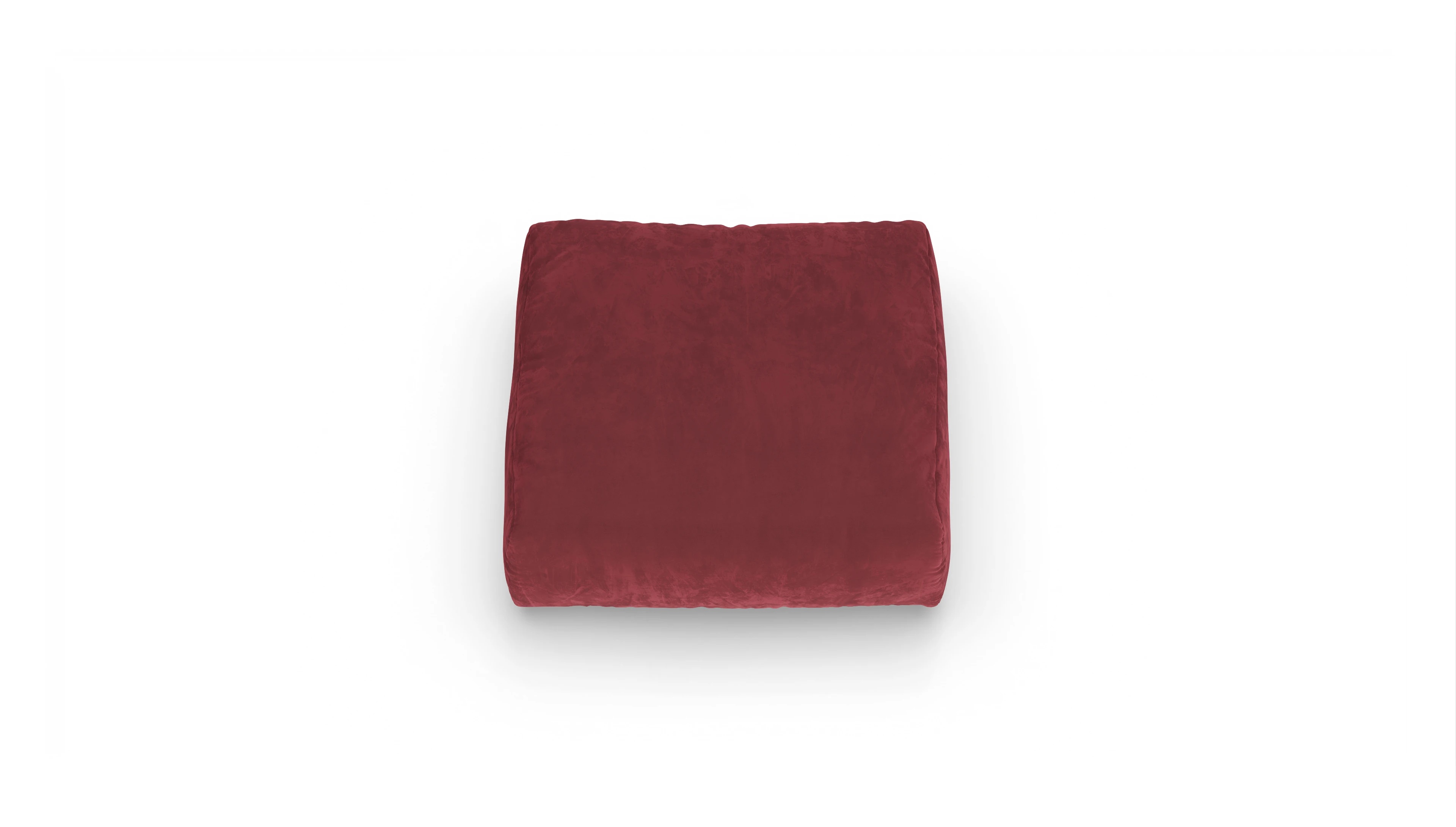 Molin Designer-Hocker Ansicht des Produktes Molin Hocker in Samt rot