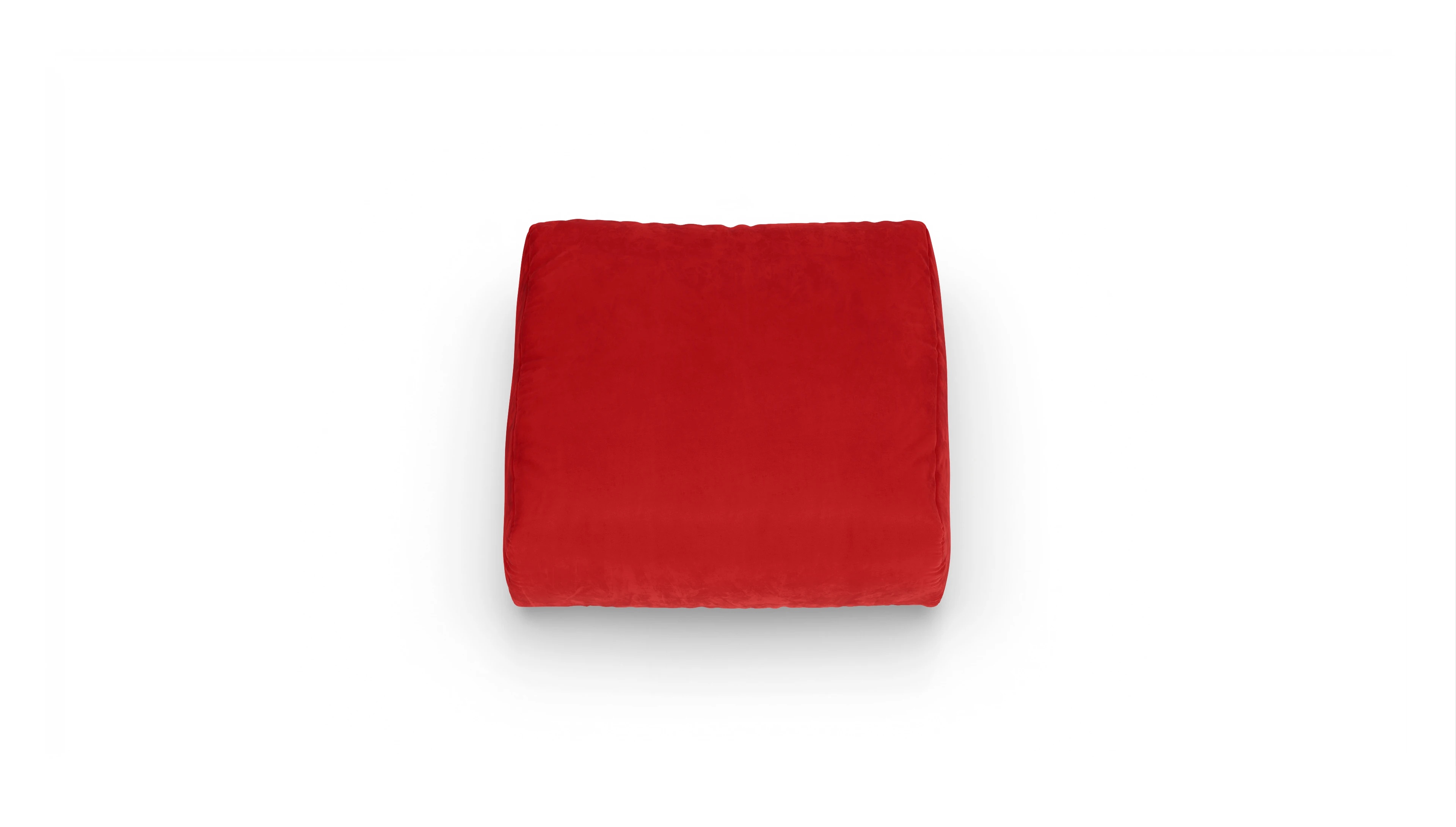 Molin Designer-Hocker Ansicht des Produktes Molin Hocker in Samt rot