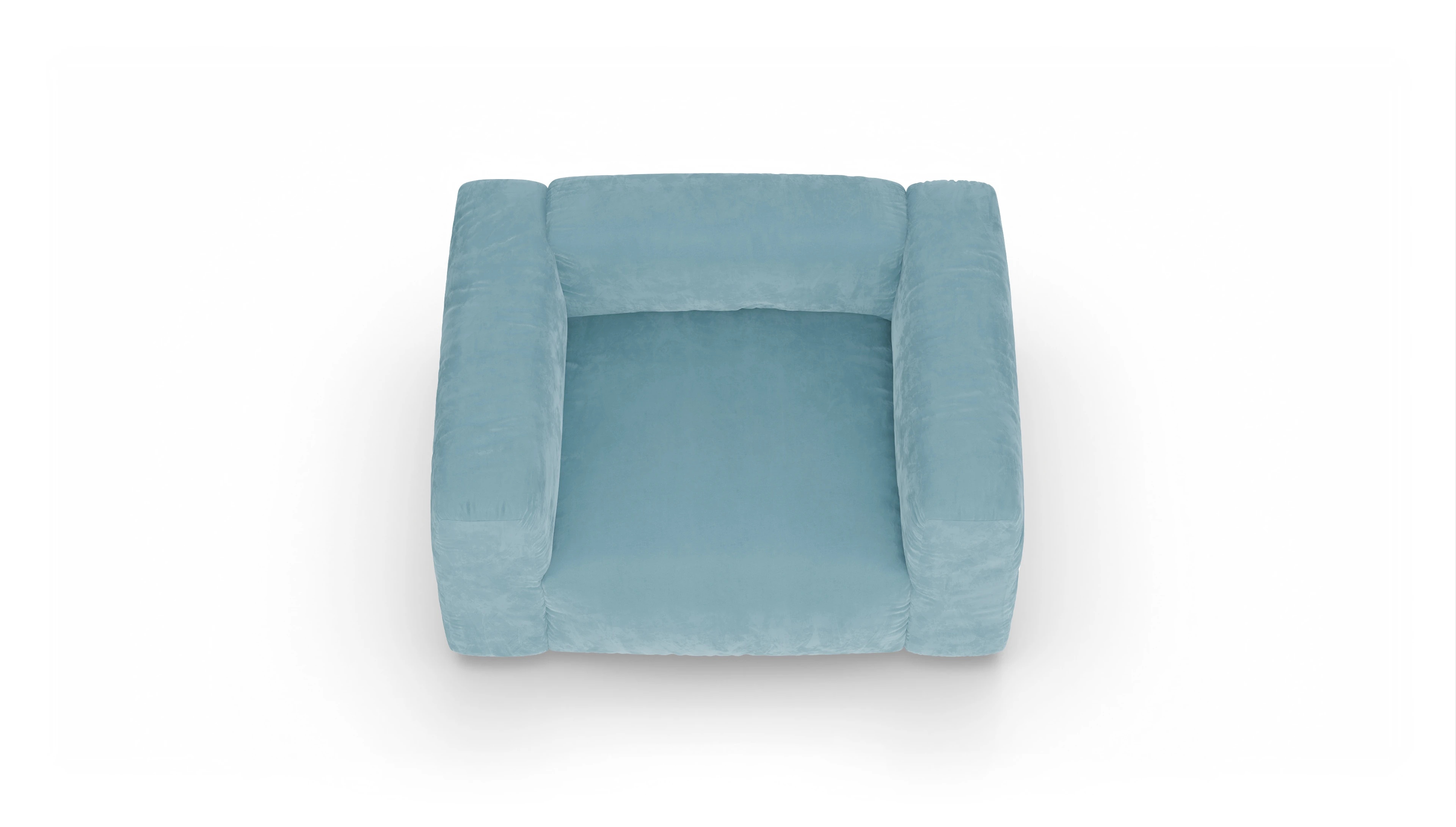 Ansicht des Produktes Molin Sessel in Samt blau
