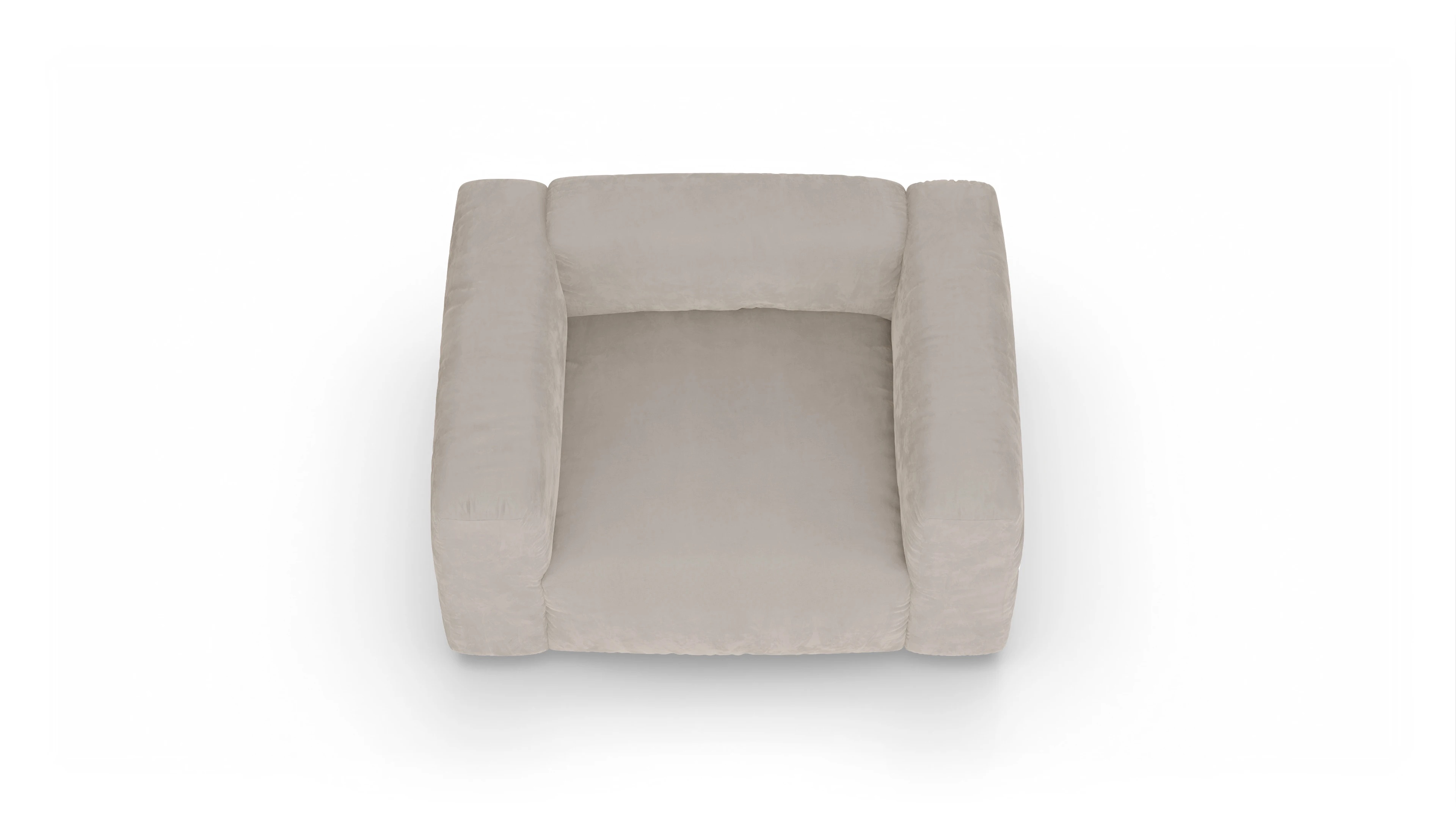 Ansicht des Produktes Molin Sessel in Samt grau