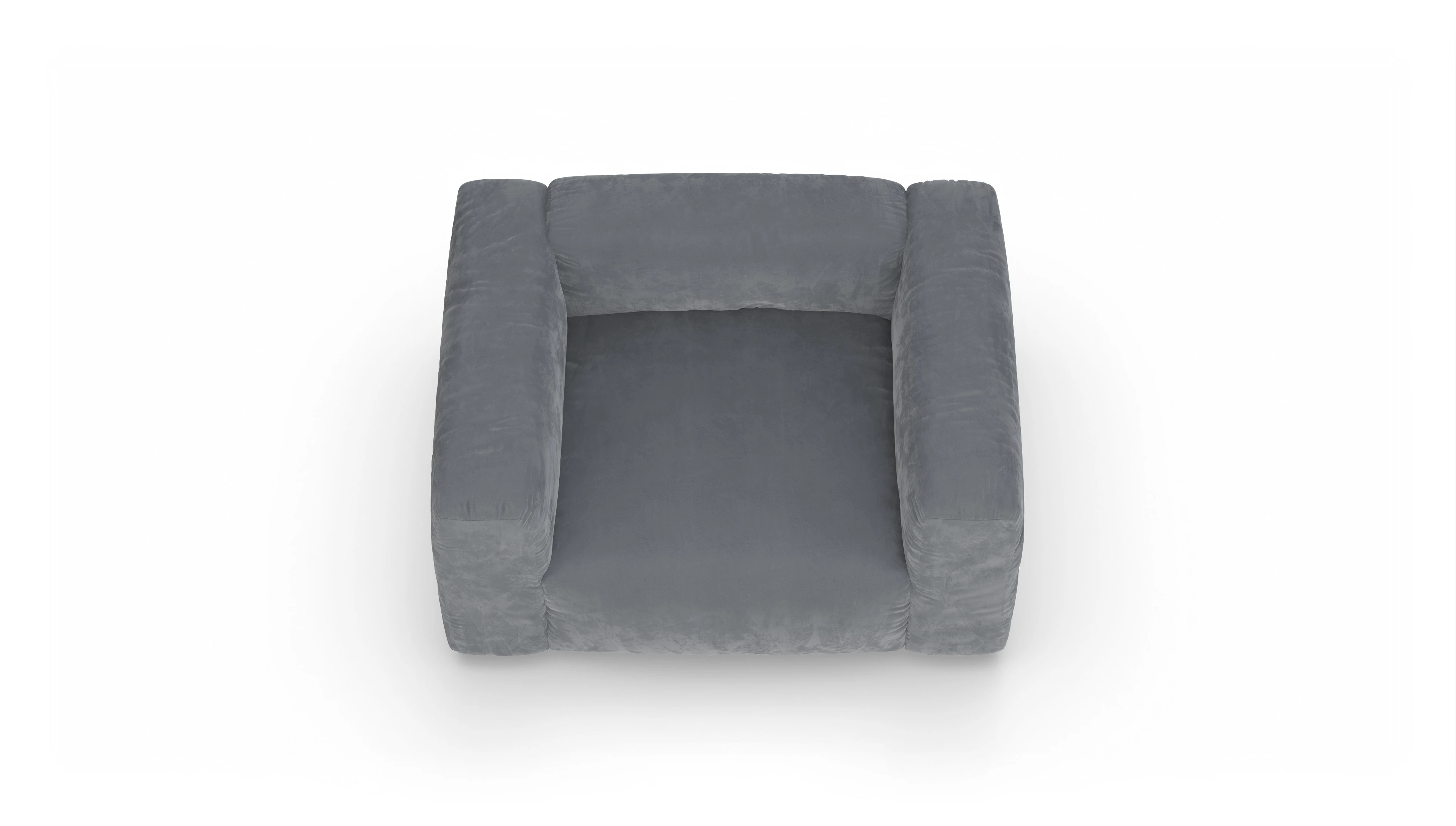 Ansicht des Produktes Molin Sessel in Samt grau