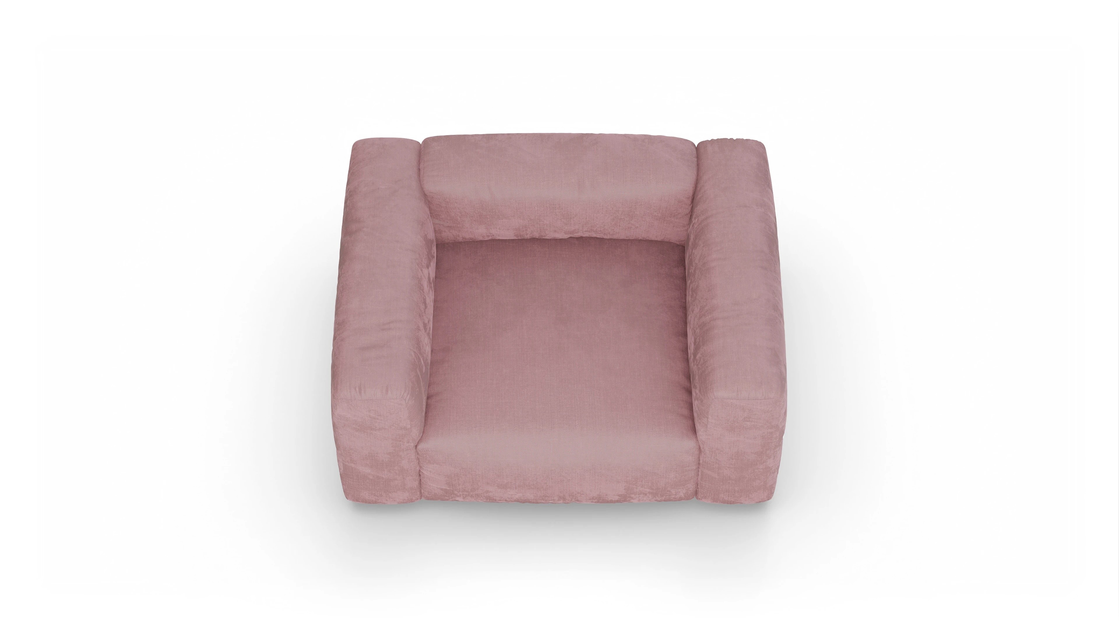 Design-Sessel Molin Ansicht des Produktes Molin Sessel in Stoff rot