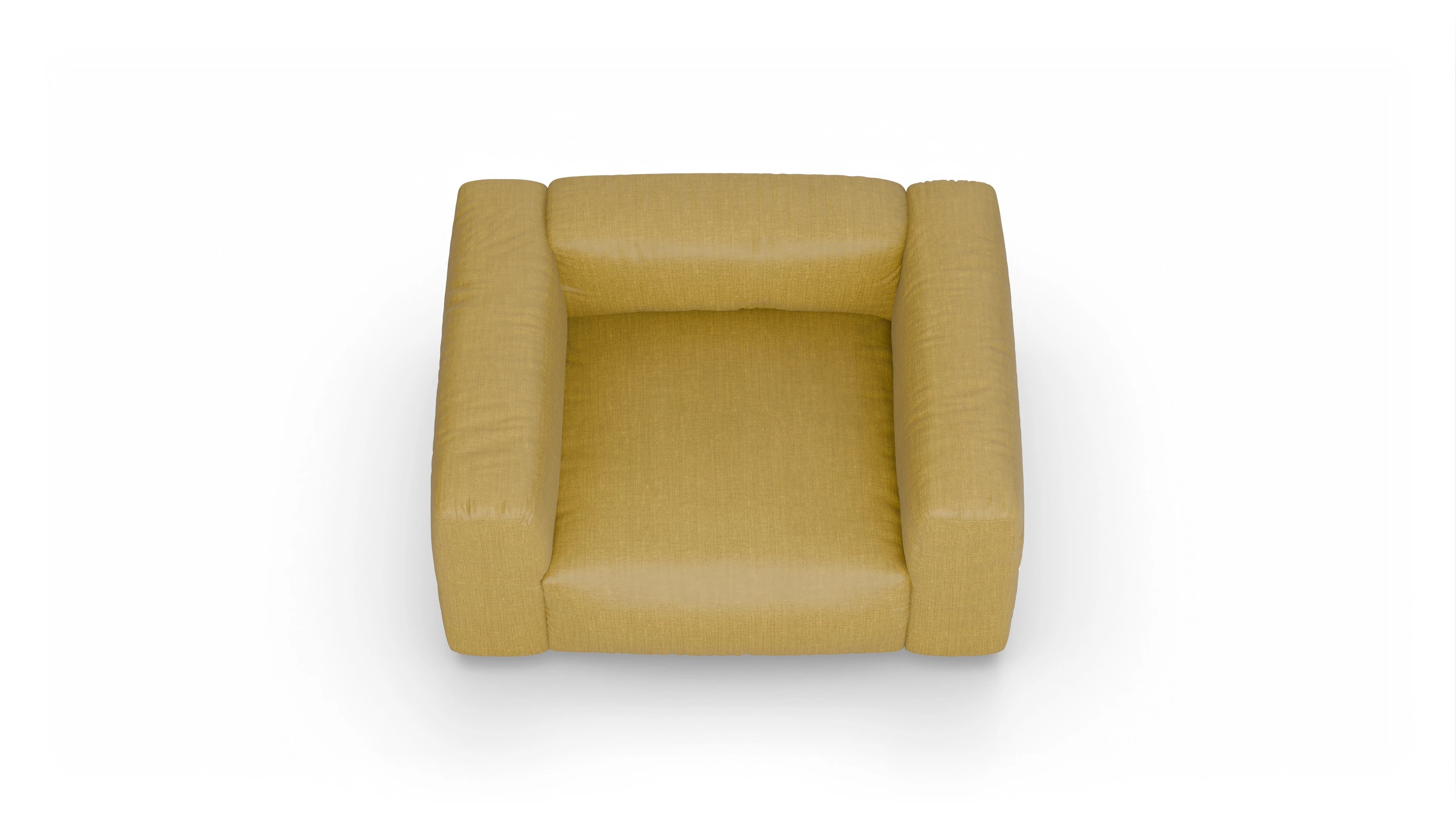 Ansicht des Produktes Molin Sessel in Stoff gelb