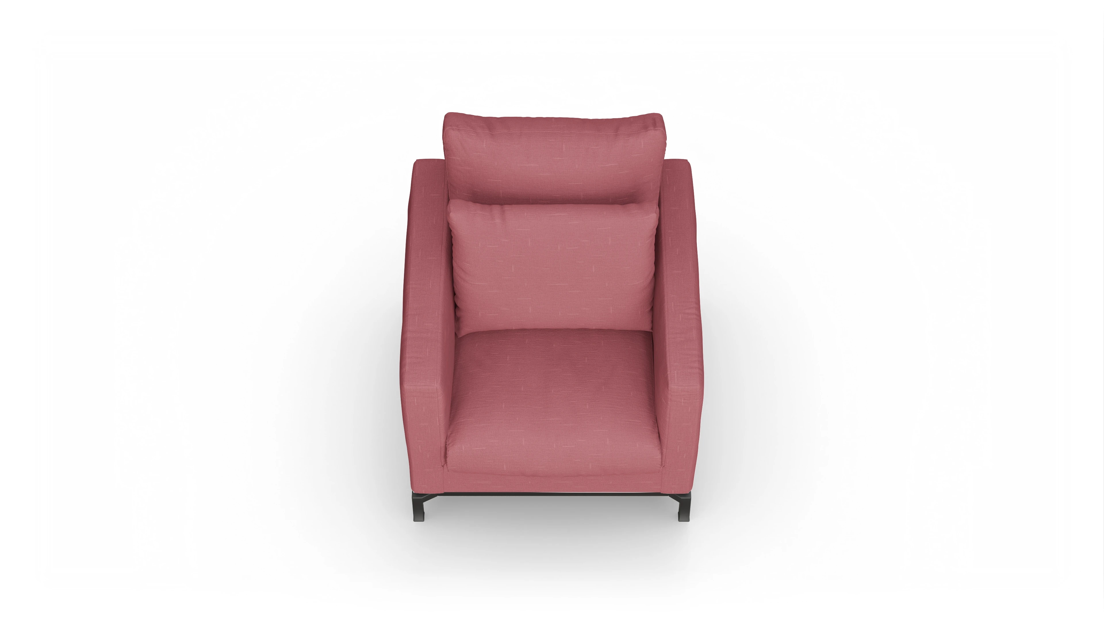 Ansicht des Produktes Fenice Sessel in Stoff rot