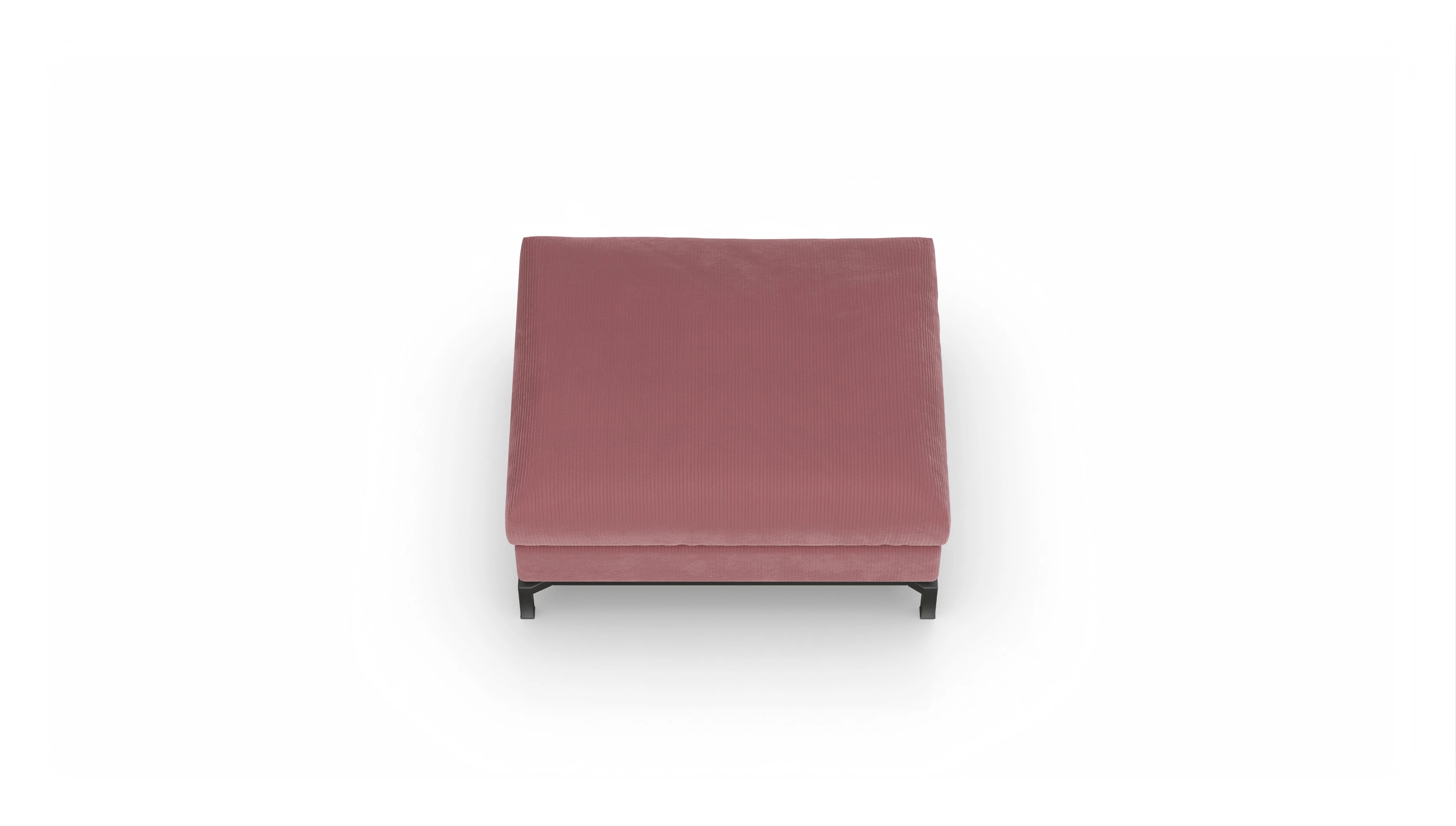 Ansicht des Produktes Fenice Hocker in Cord rot