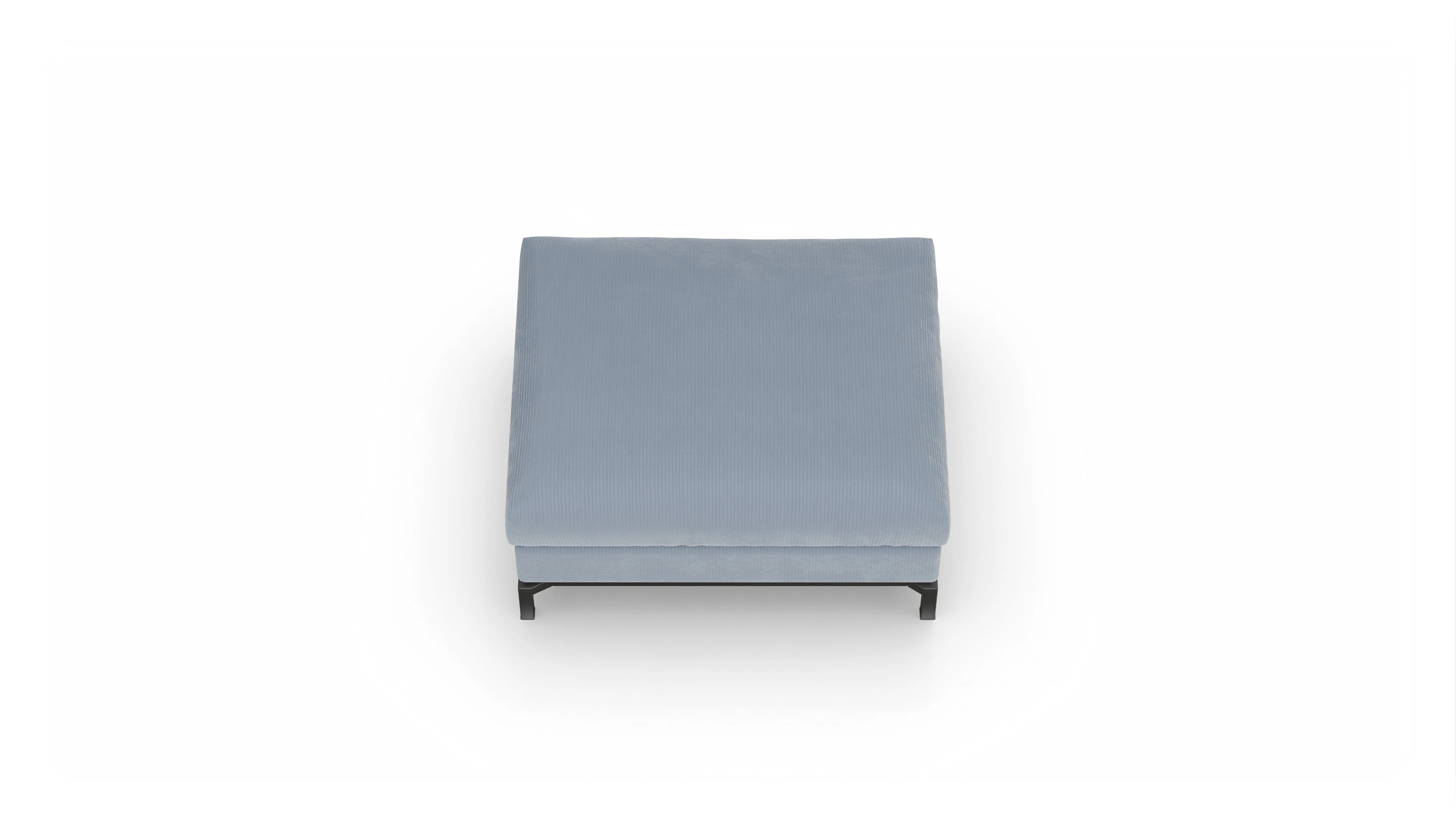 Ansicht des Produktes Fenice Hocker in Cord blau