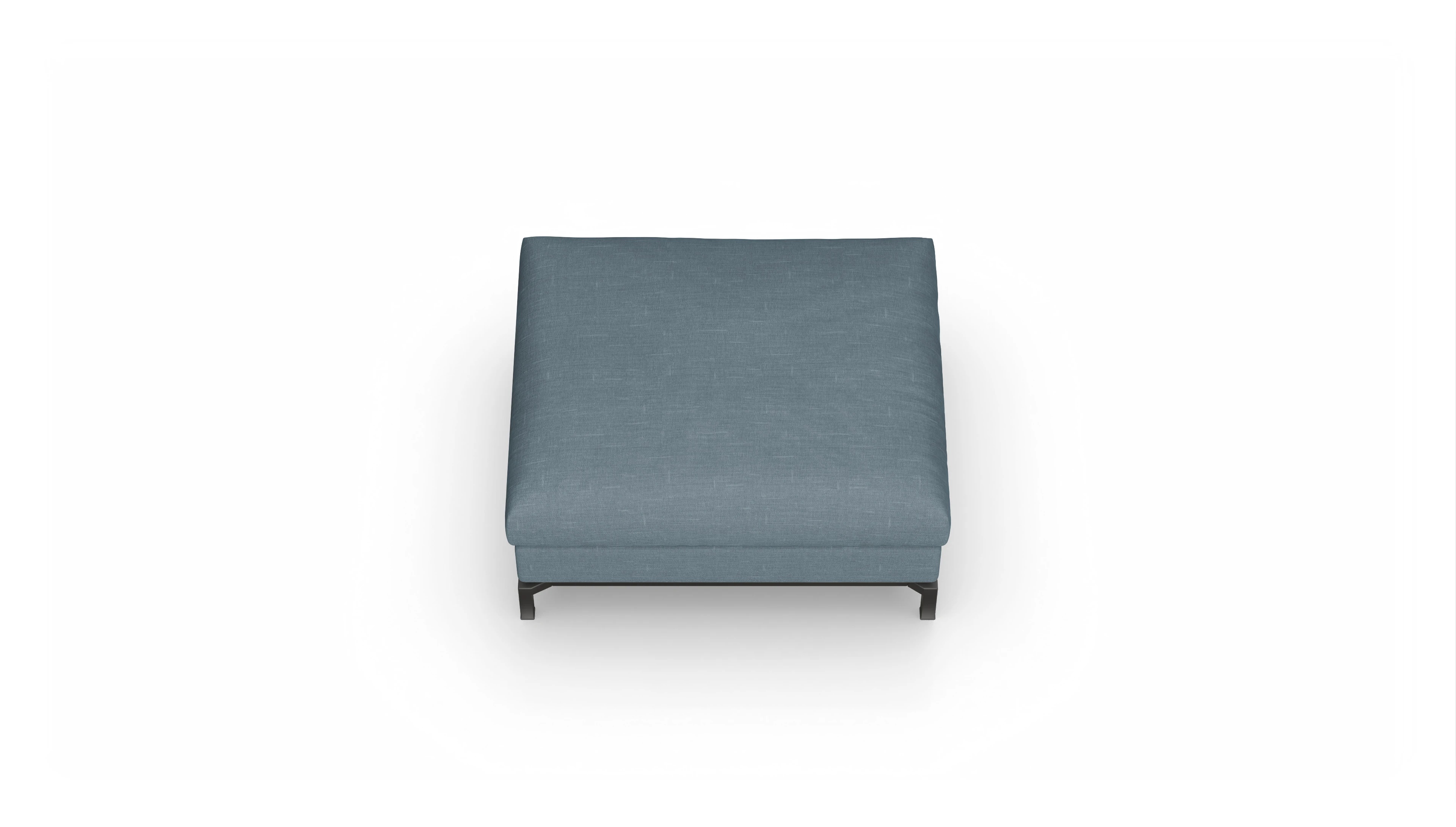 Ansicht des Produktes Fenice Hocker in Stoff blau