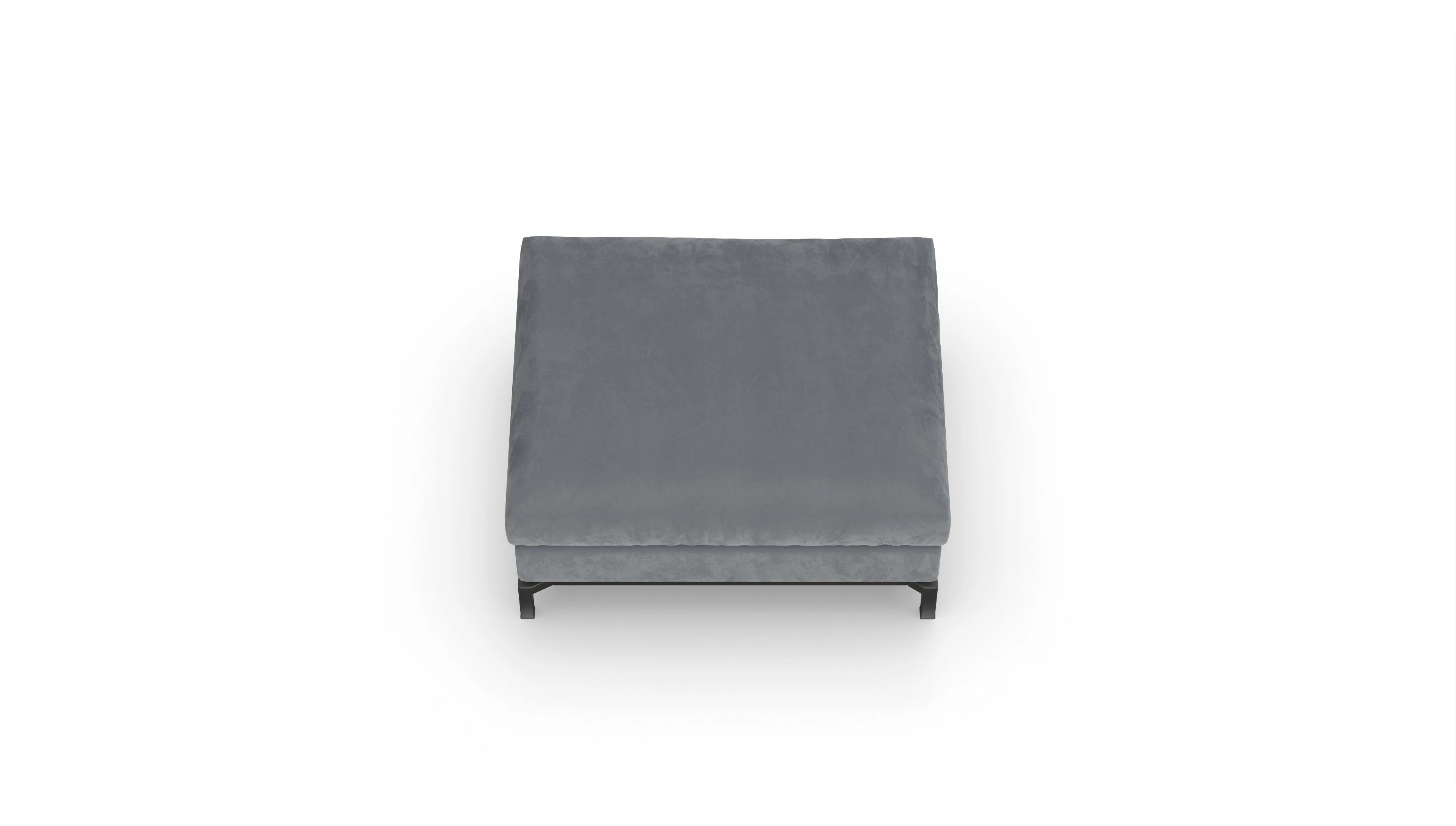 Fenice Designer-Hocker Ansicht des Produktes Fenice Hocker in Samt grau