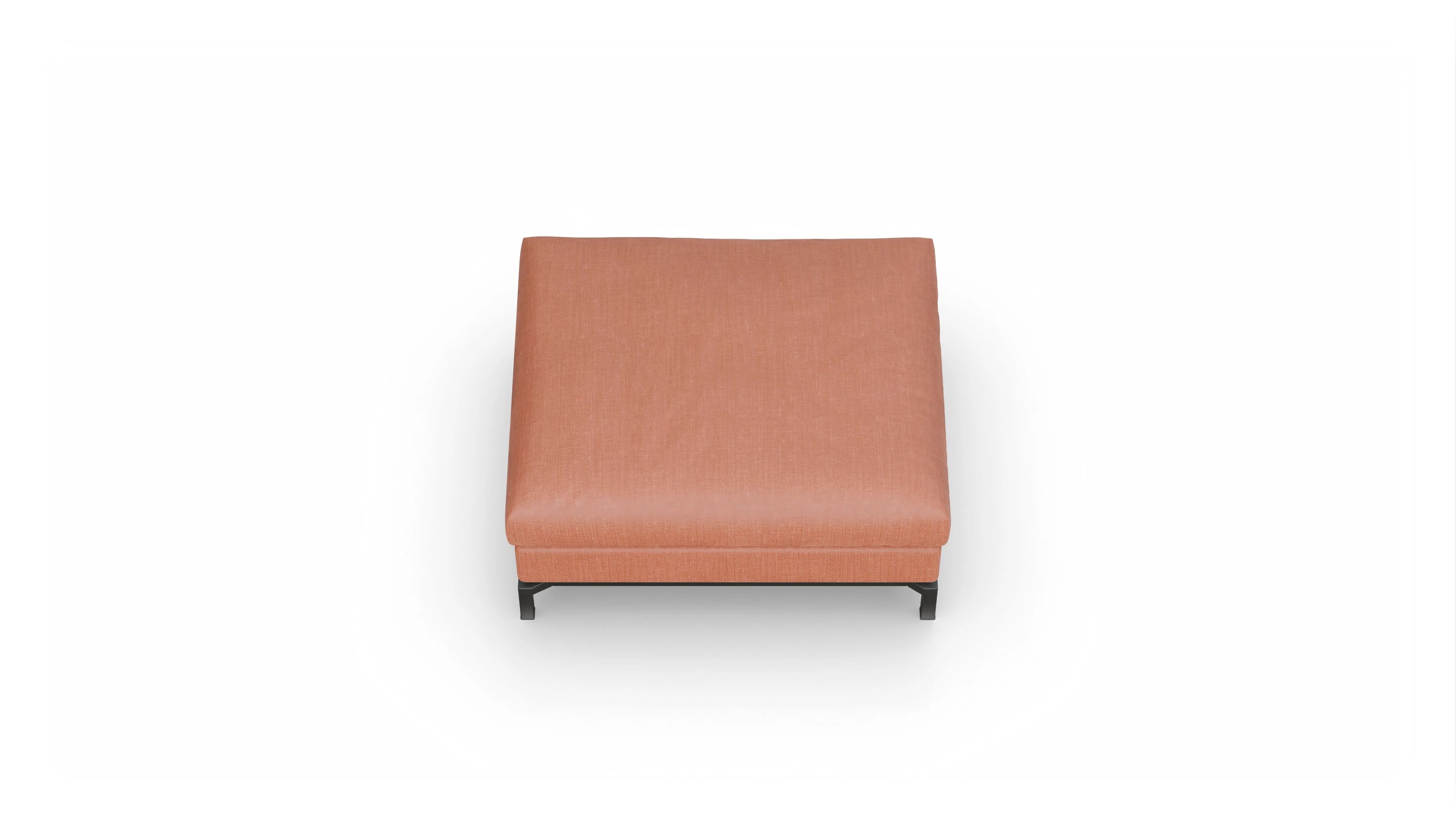 Ansicht des Produktes Fenice Hocker in Stoff orange