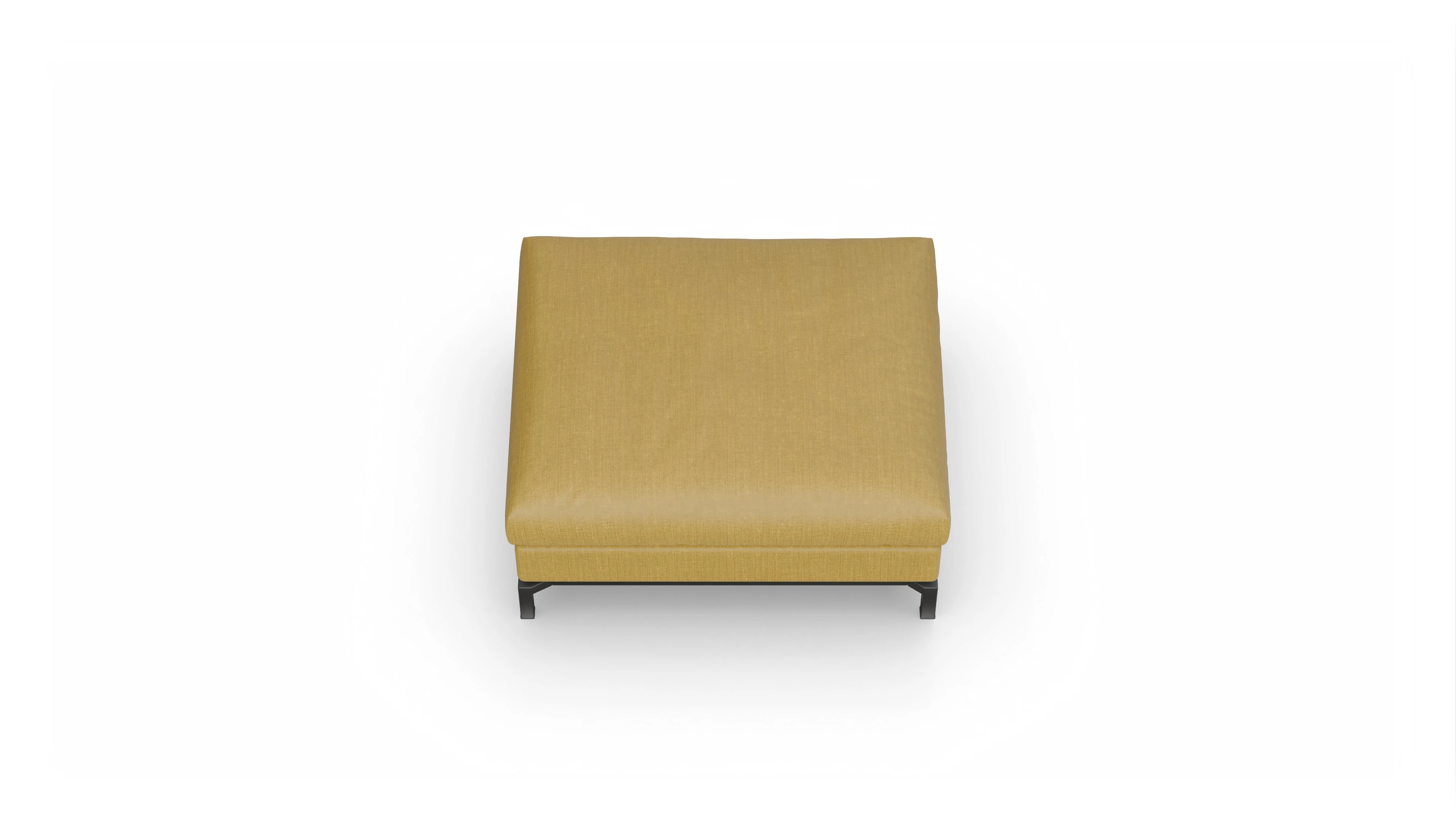 Ansicht des Produktes Fenice Hocker in Stoff gelb