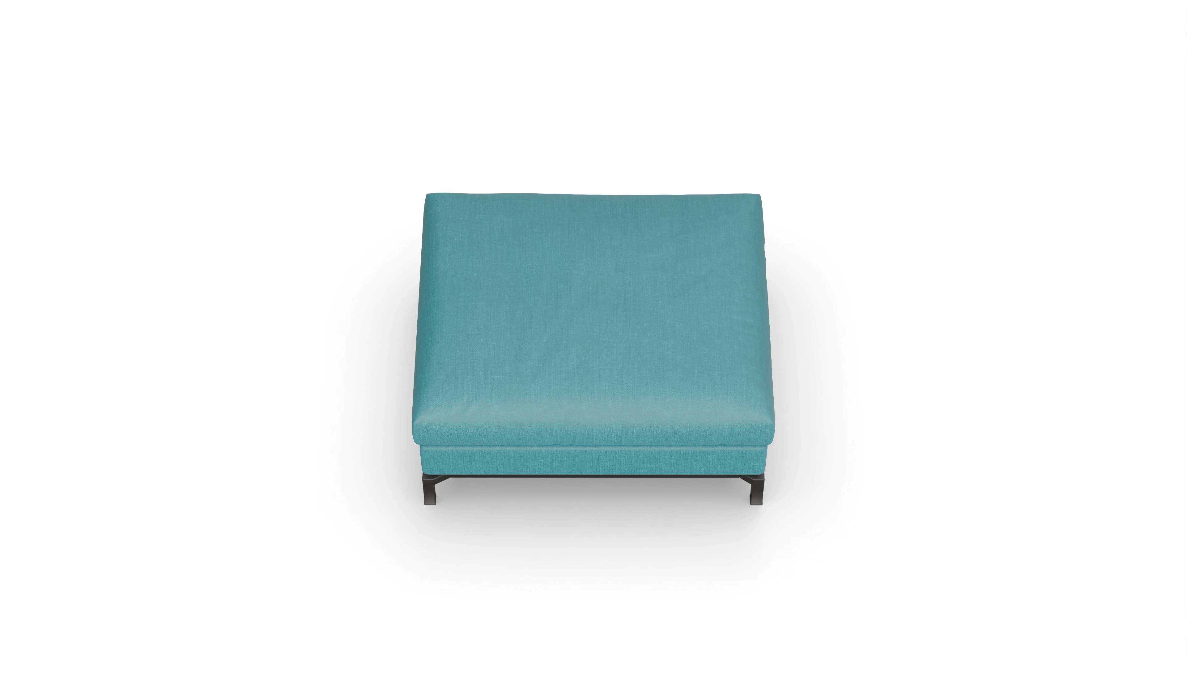 Ansicht des Produktes Fenice Hocker in Stoff blau
