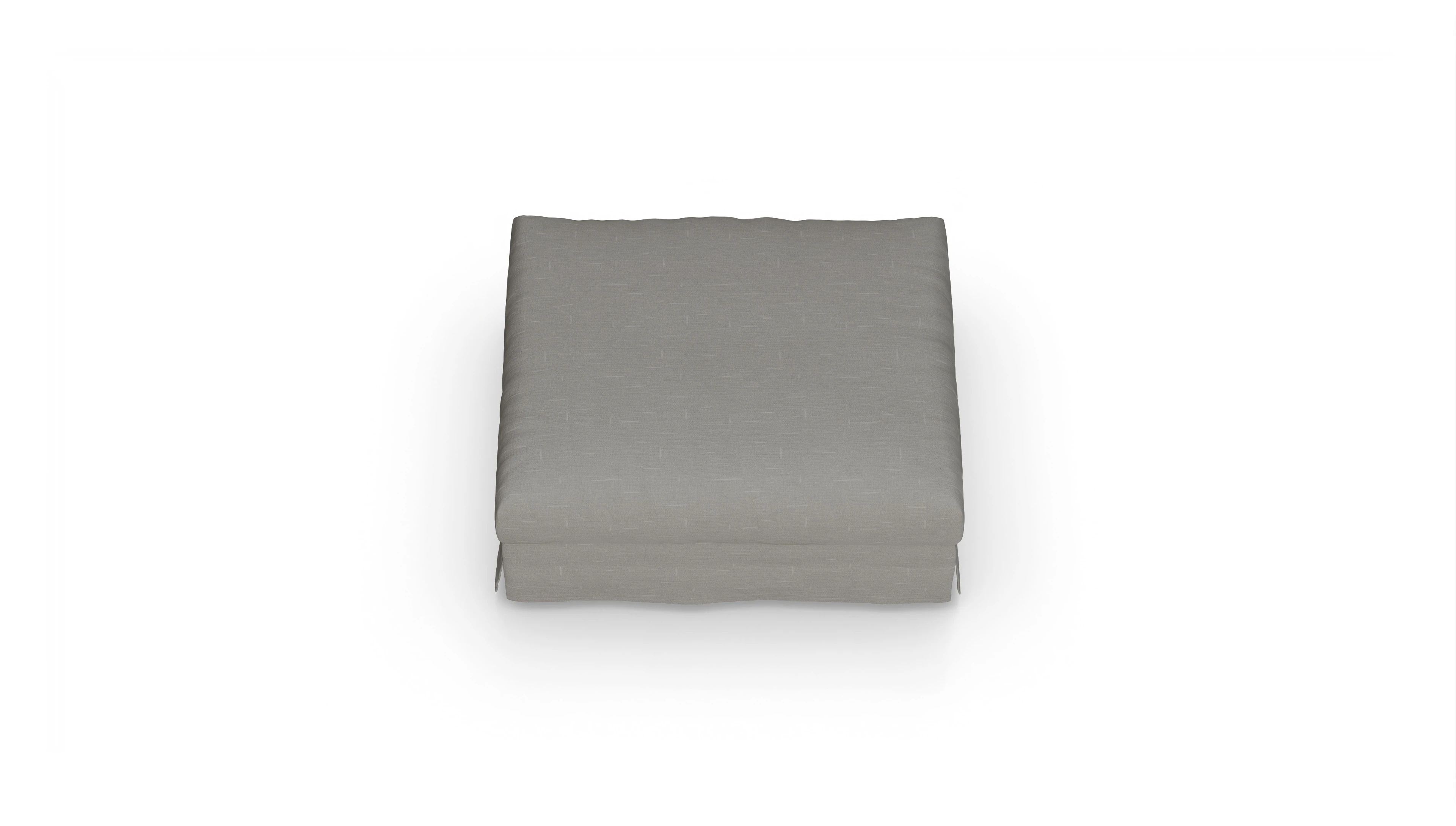 Ansicht des Produktes Pittori Hocker in Stoff grau