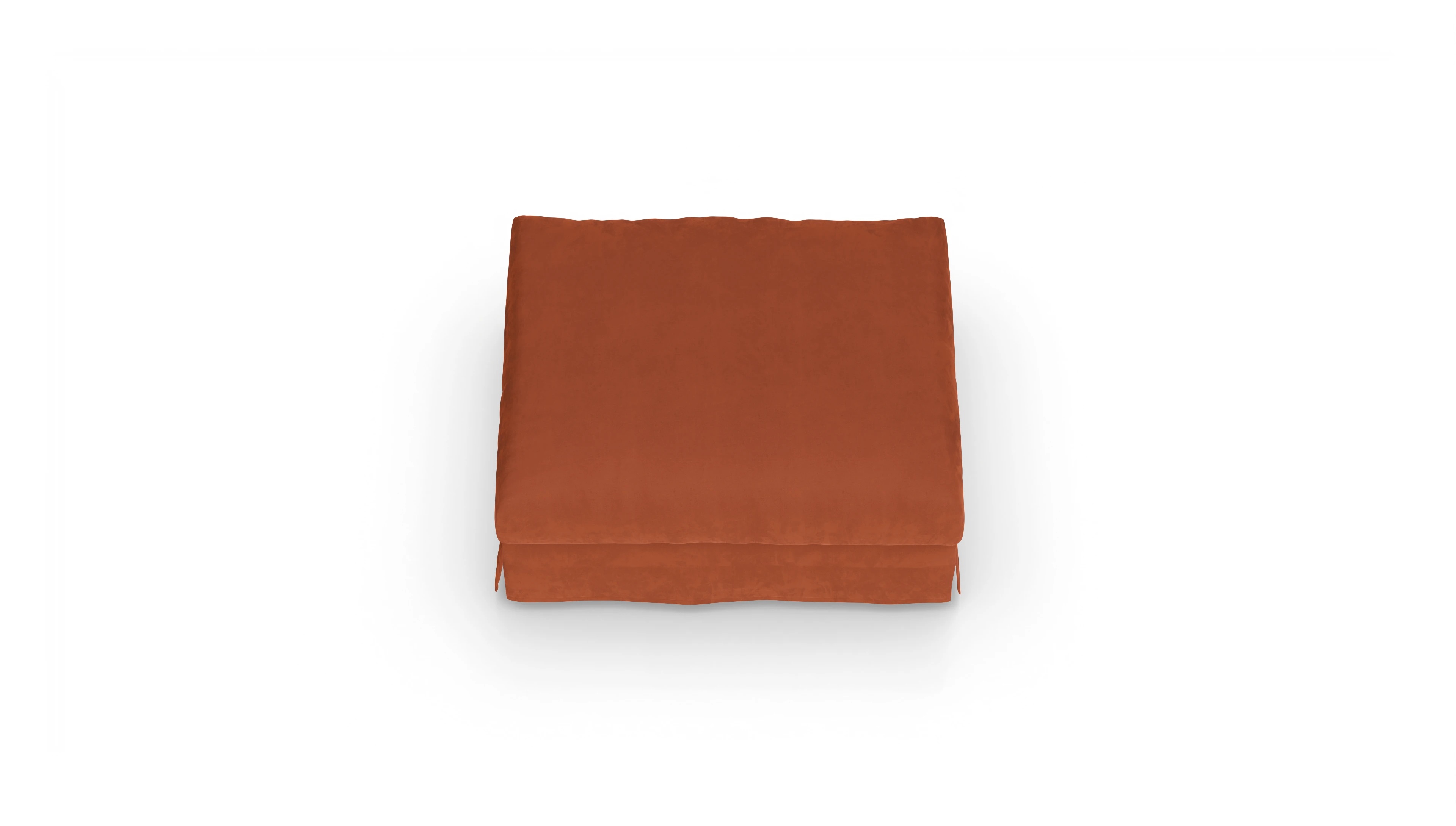 Ansicht des Produktes Pittori Hocker in Samt orange
