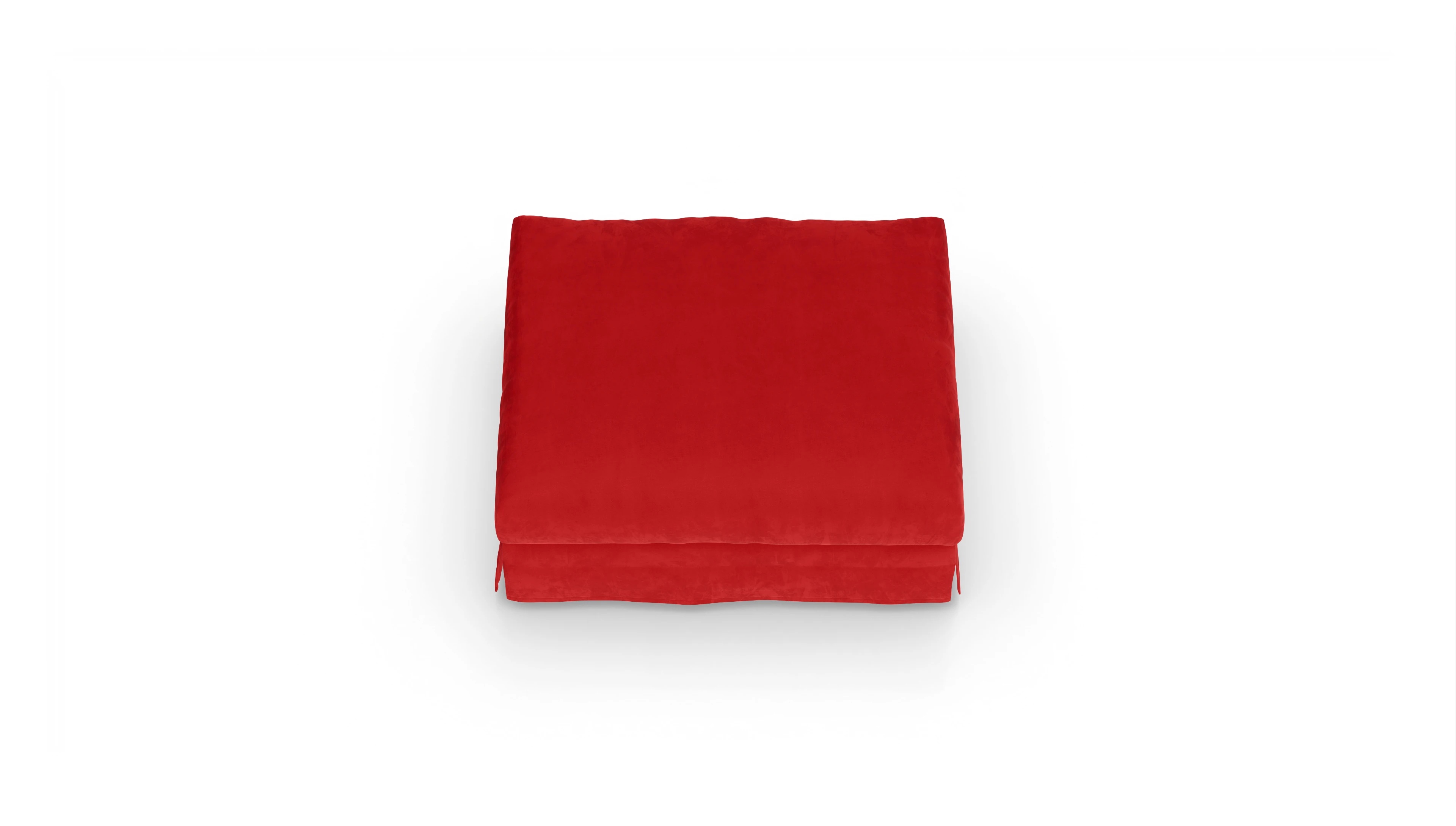 Ansicht des Produktes Pittori Hocker in Samt rot