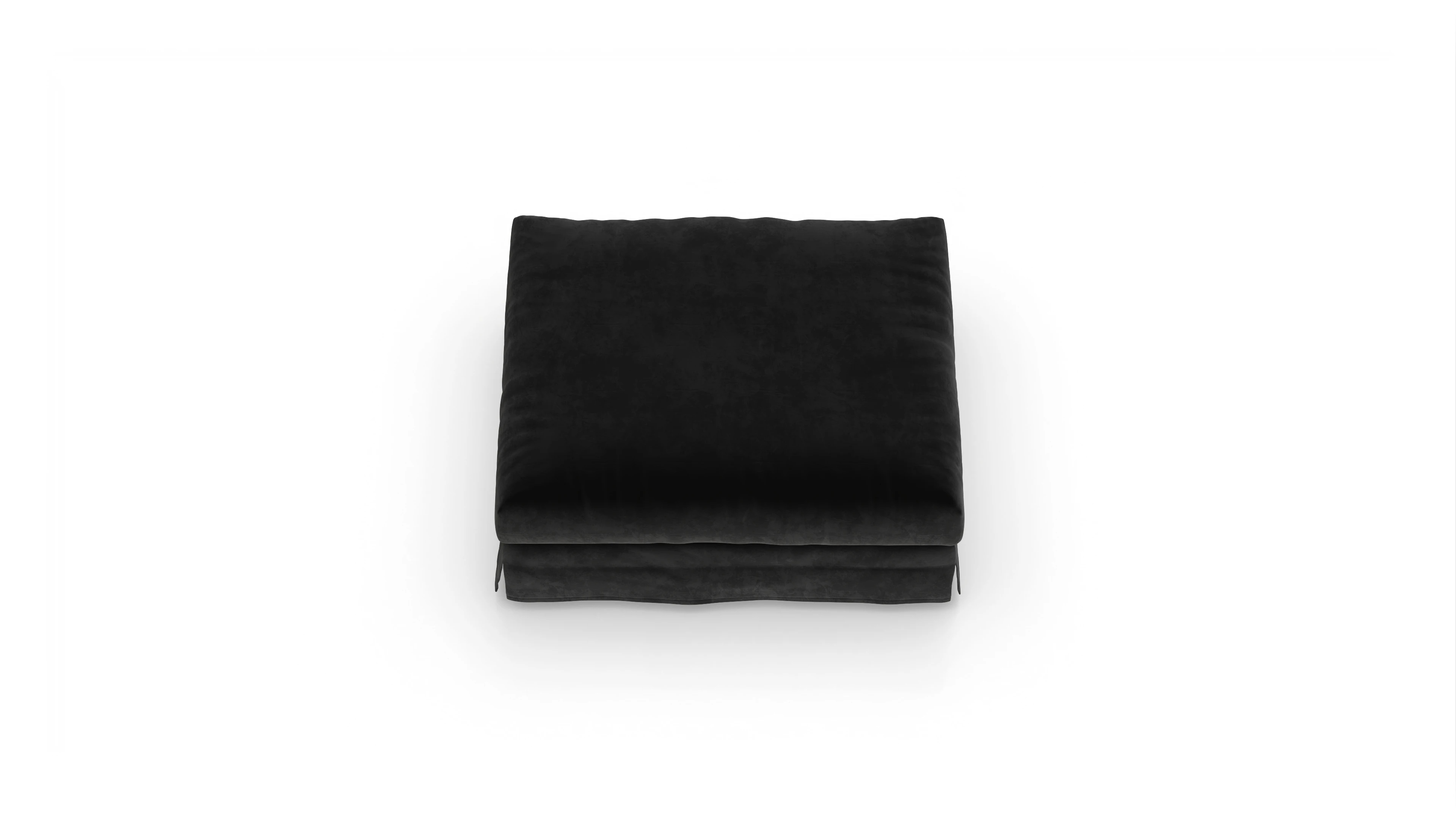 Ansicht des Produktes Pittori Hocker in Samt schwarz