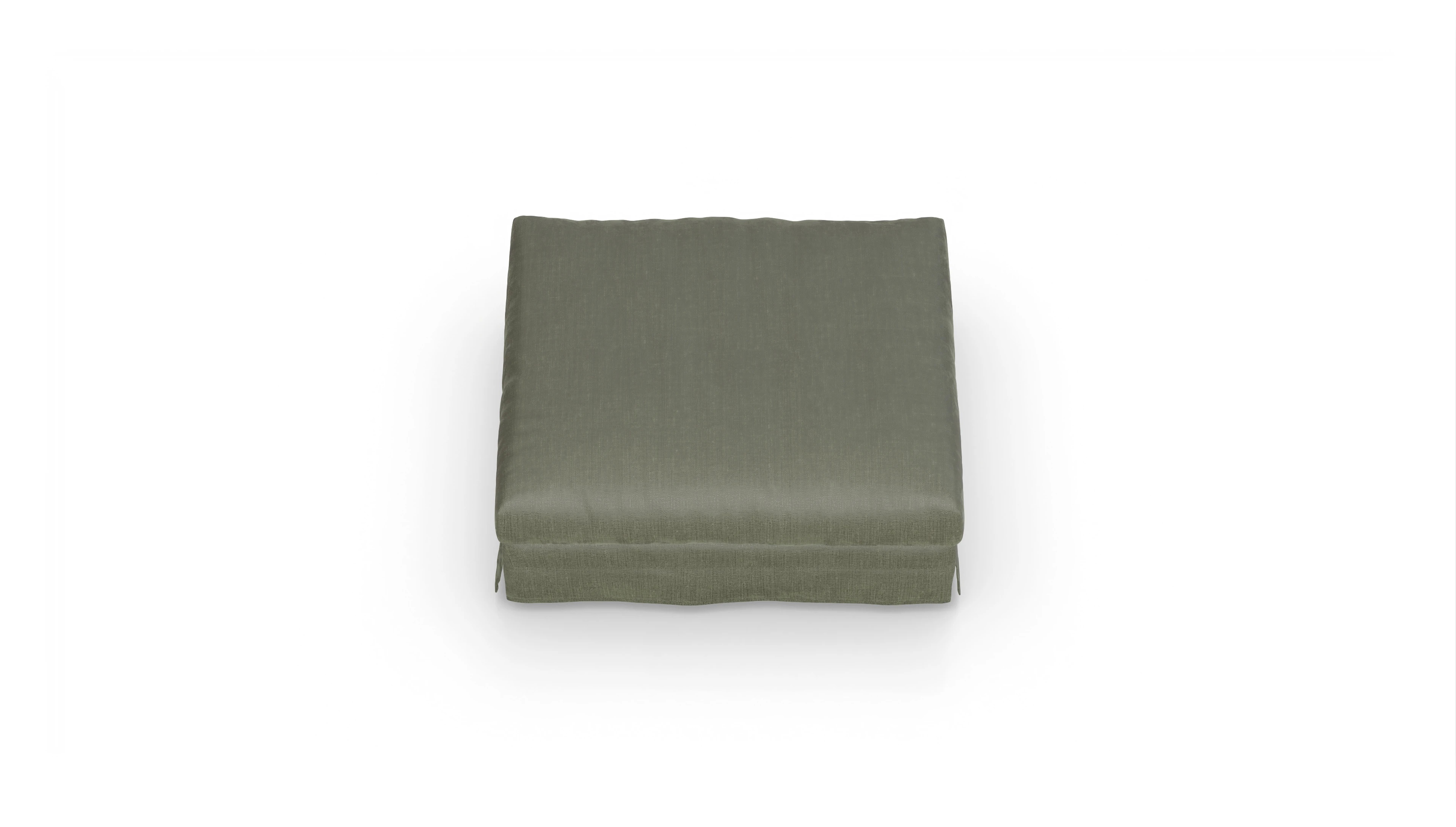 Ansicht des Produktes Pittori Hocker in Stoff grün