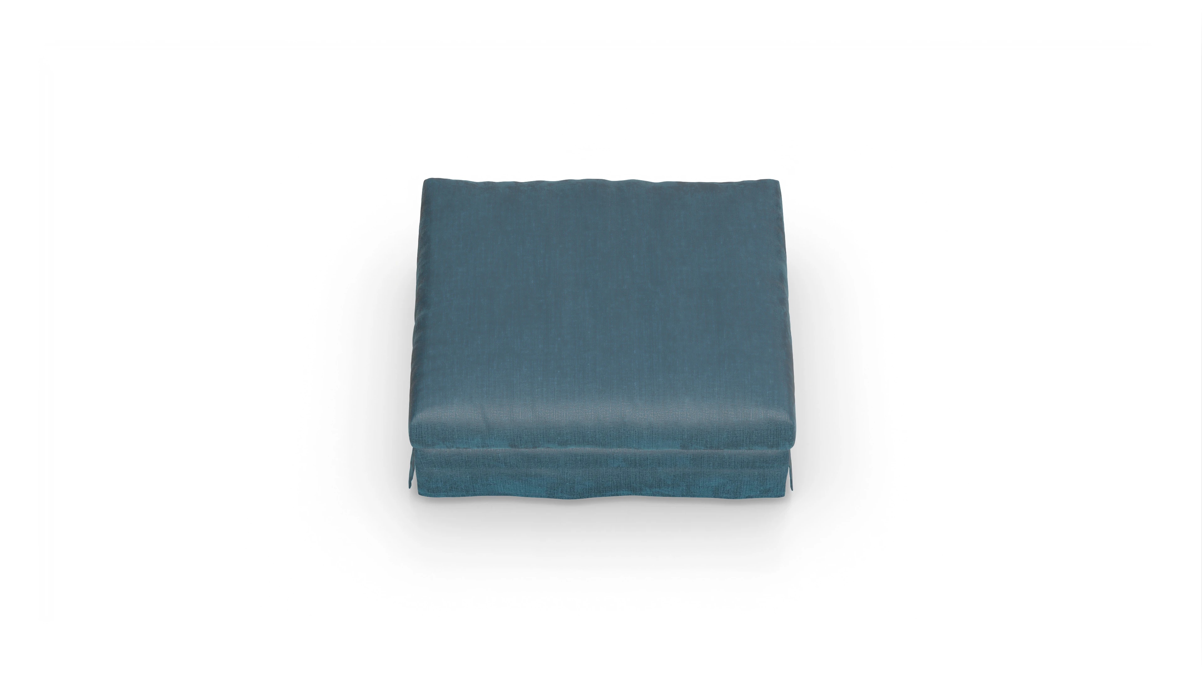 Pittori Hussen-Hocker Ansicht des Produktes Pittori Hocker in Stoff blau