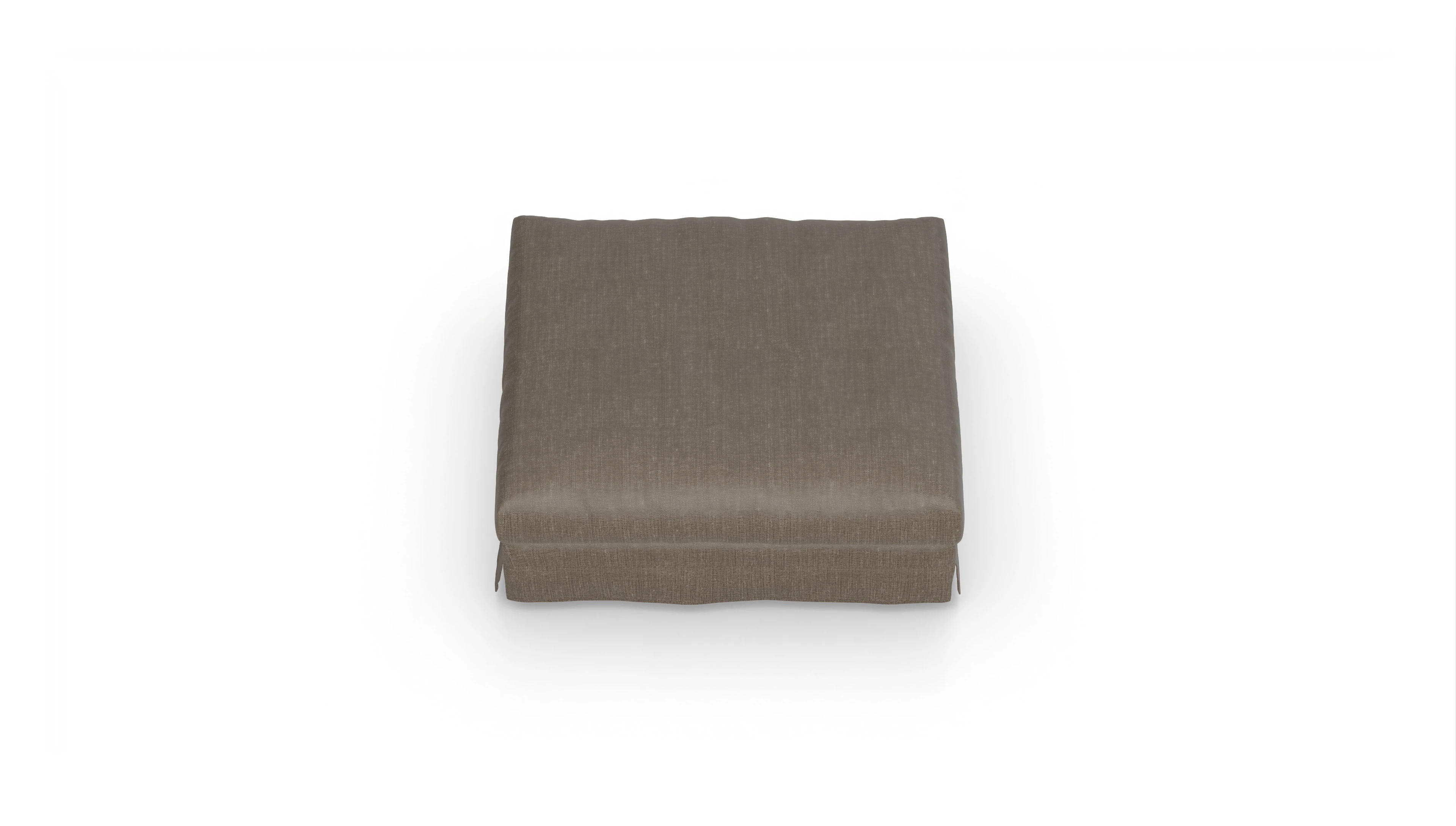 Ansicht des Produktes Pittori Hocker in Stoff braun