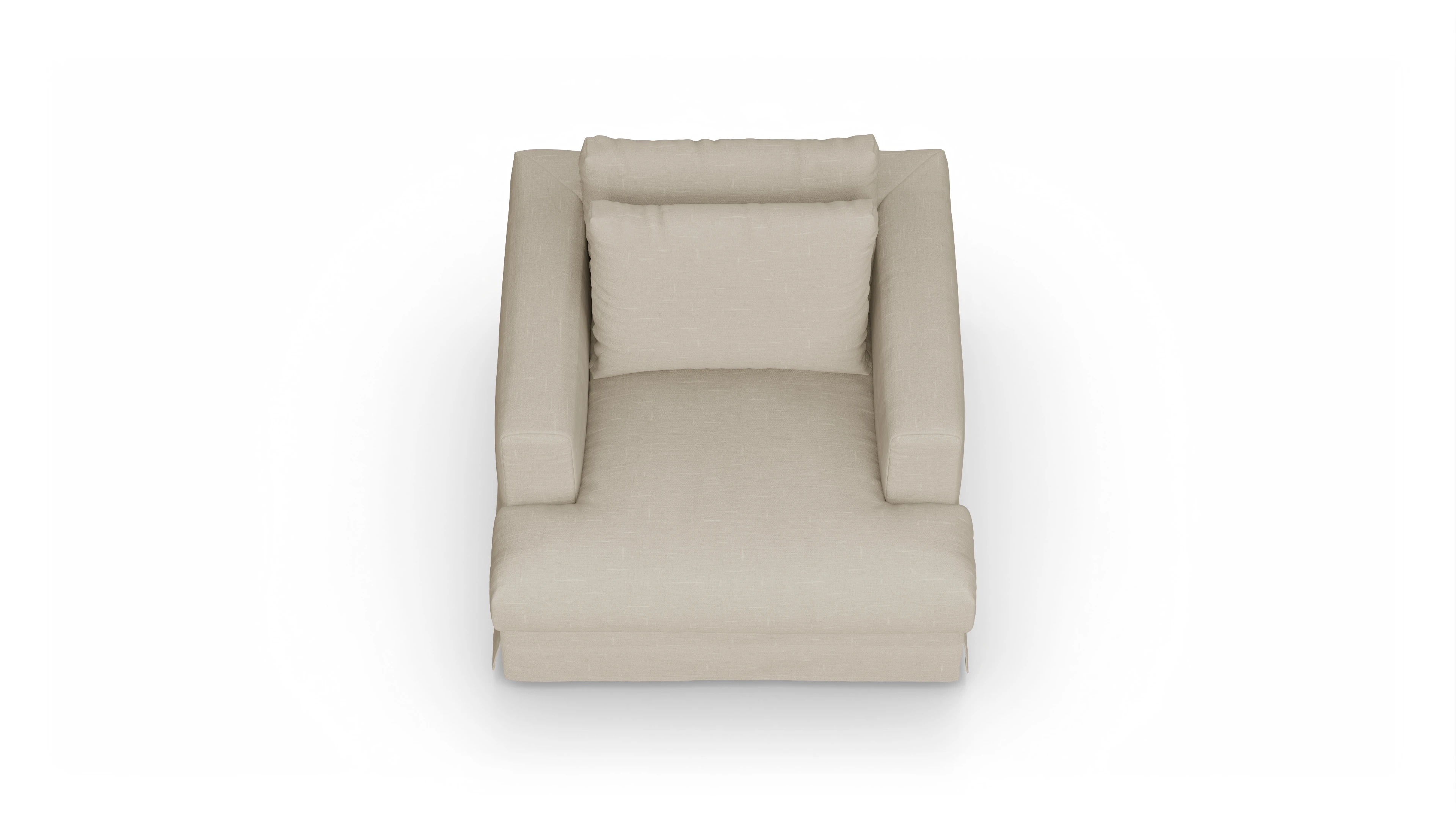 Ansicht des Produktes Pittori Sessel in Stoff beige