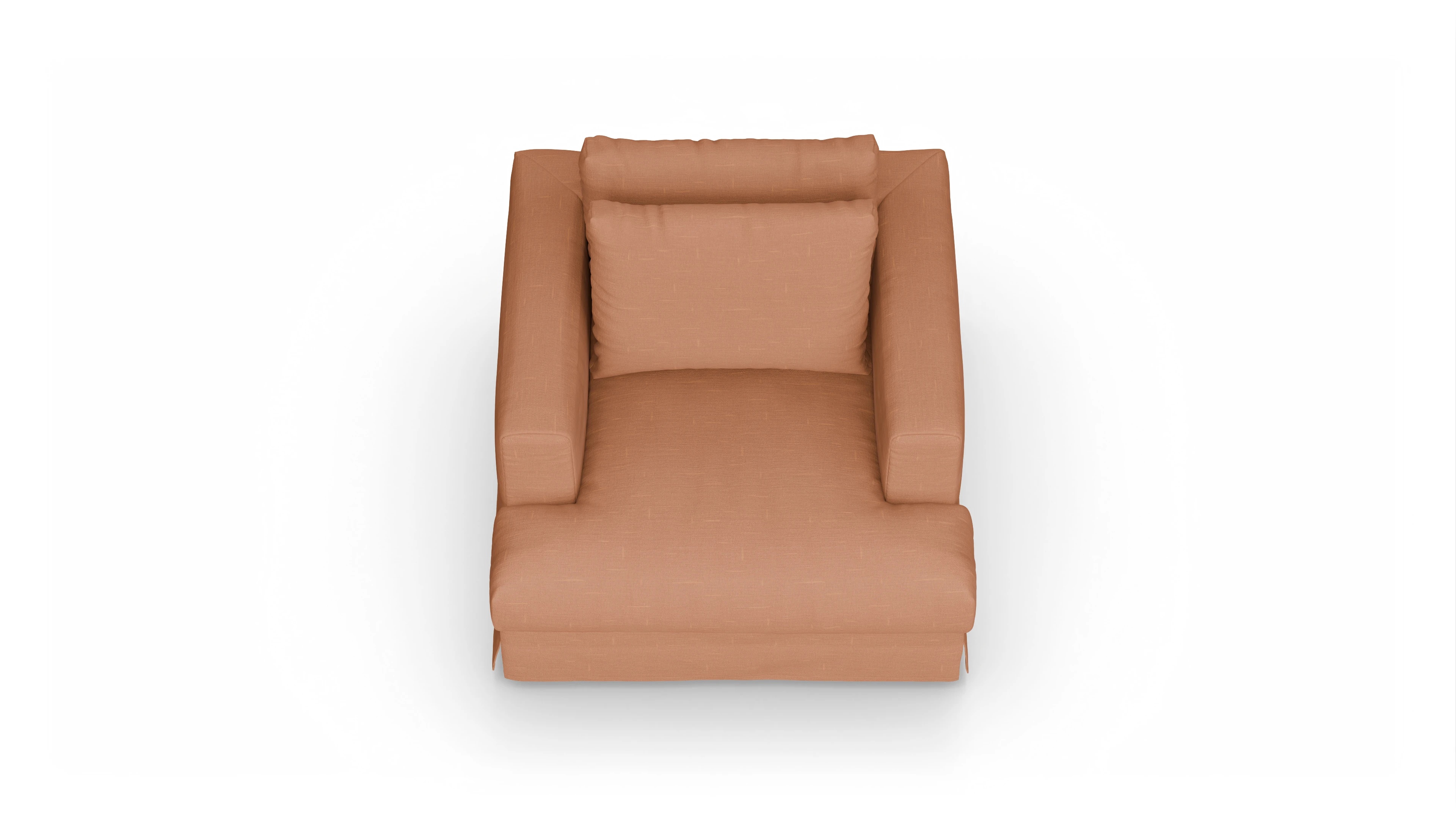 Ansicht des Produktes Pittori Sessel in Stoff orange