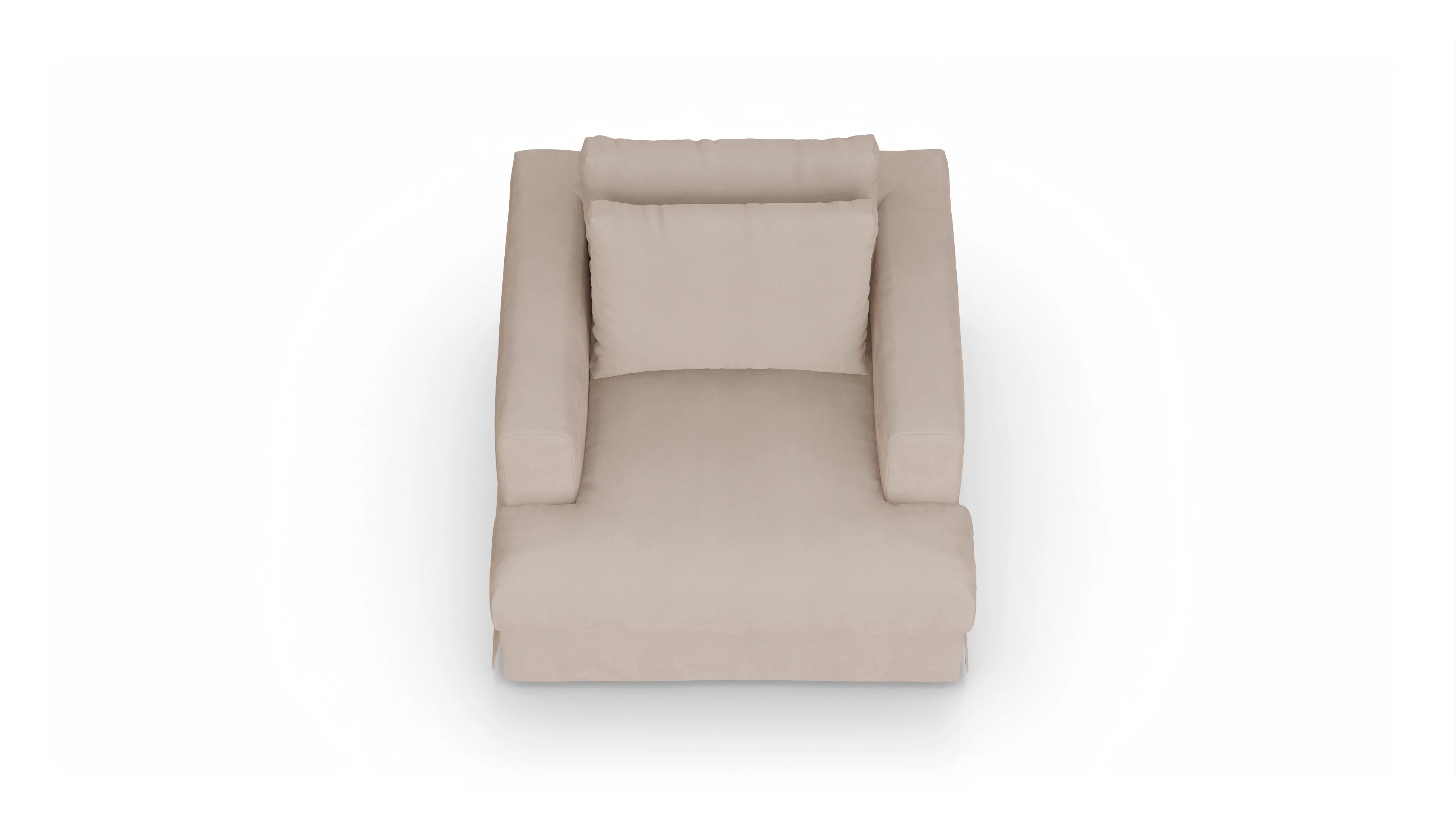 Ansicht des Produktes Pittori Sessel in Samt beige