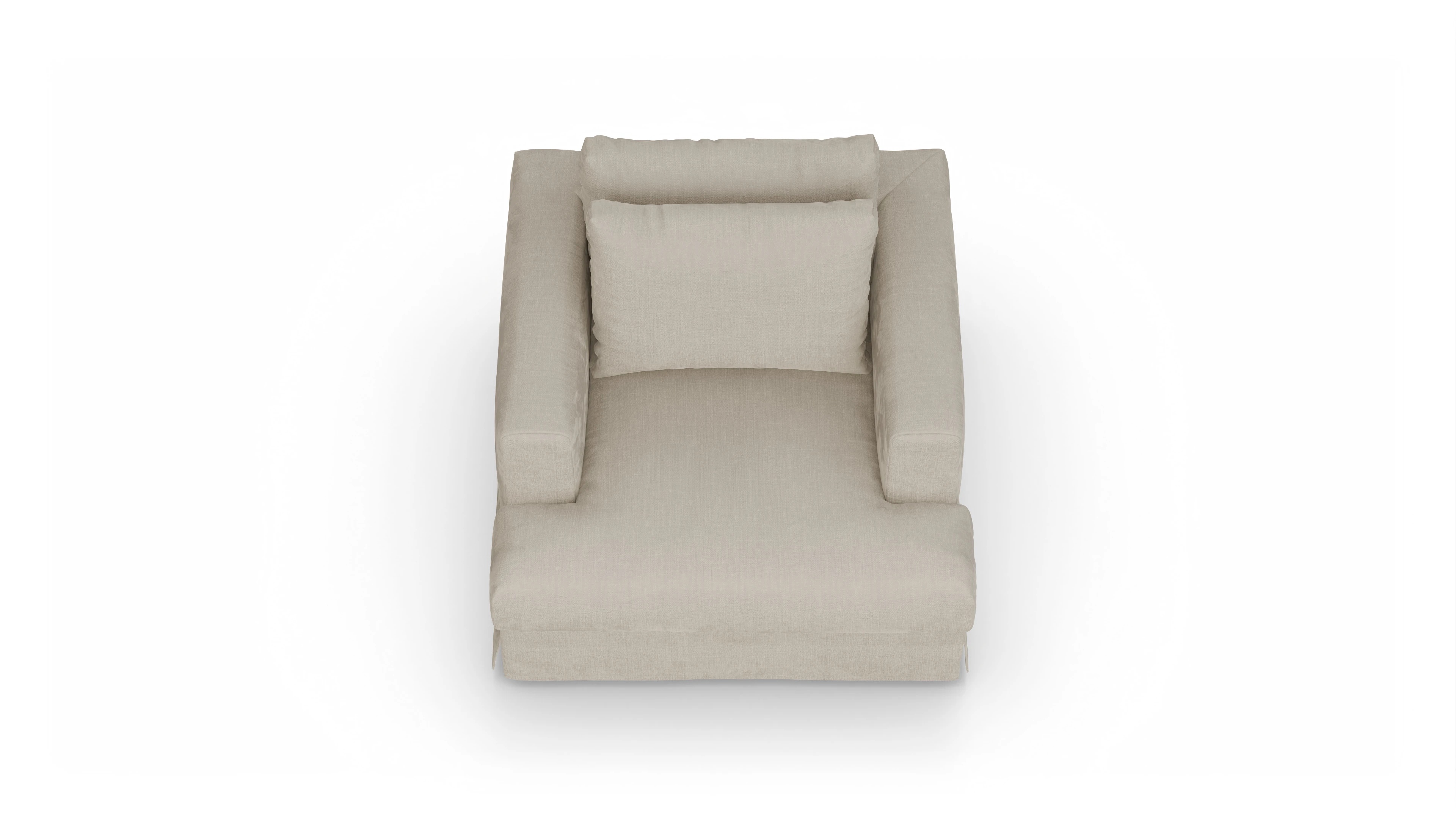 Ansicht des Produktes Pittori Sessel in Stoff beige