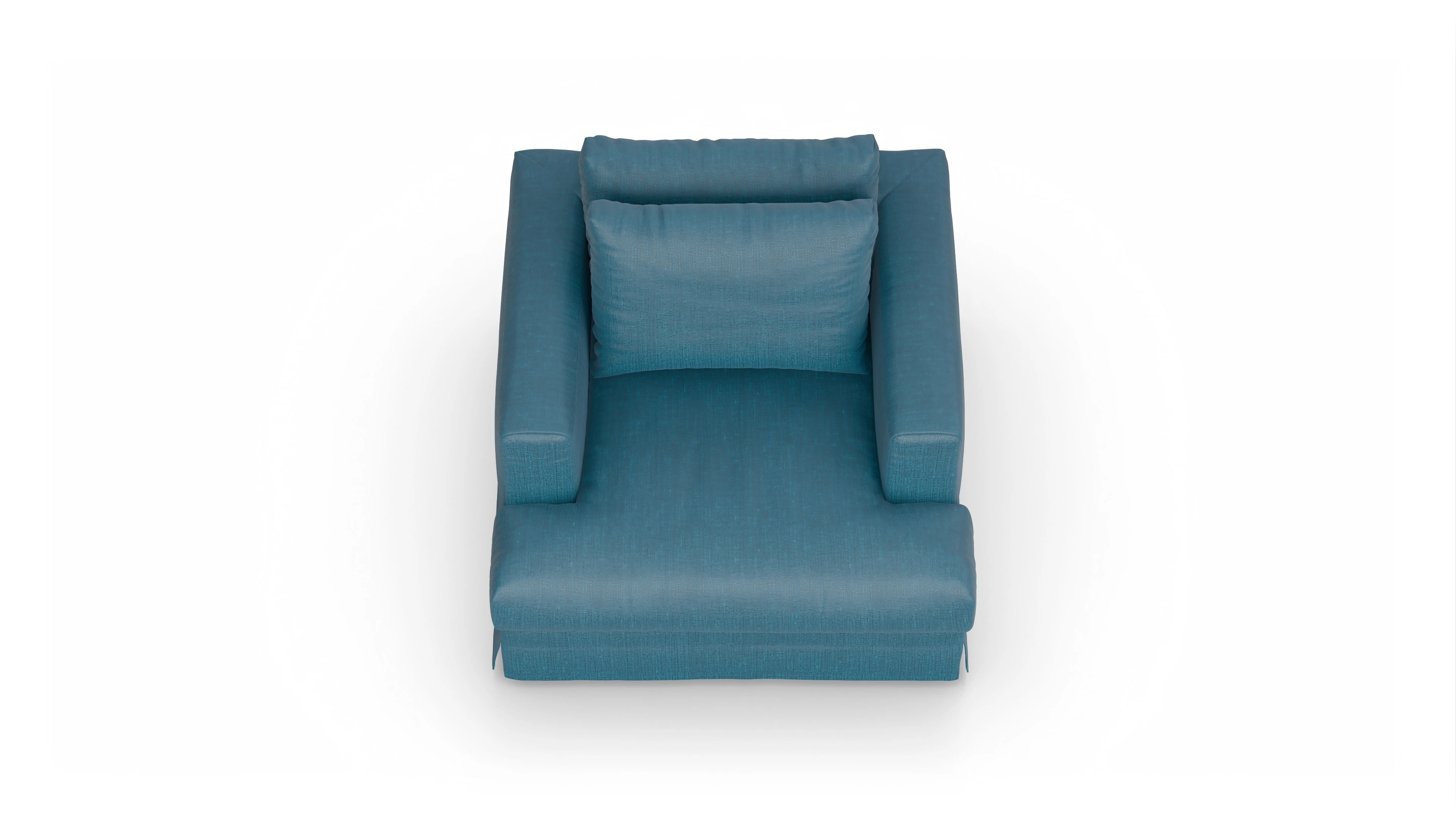 Ansicht des Produktes Pittori Sessel in Stoff blau