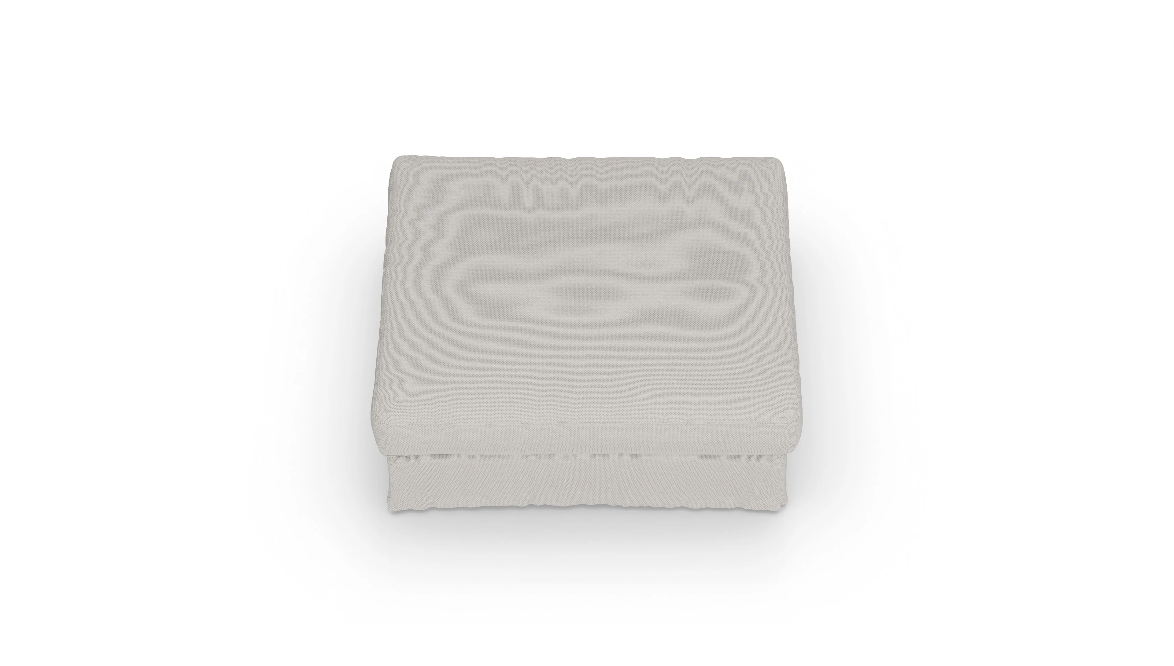 Ansicht des Produktes Brogger Hocker in Stoff weiß