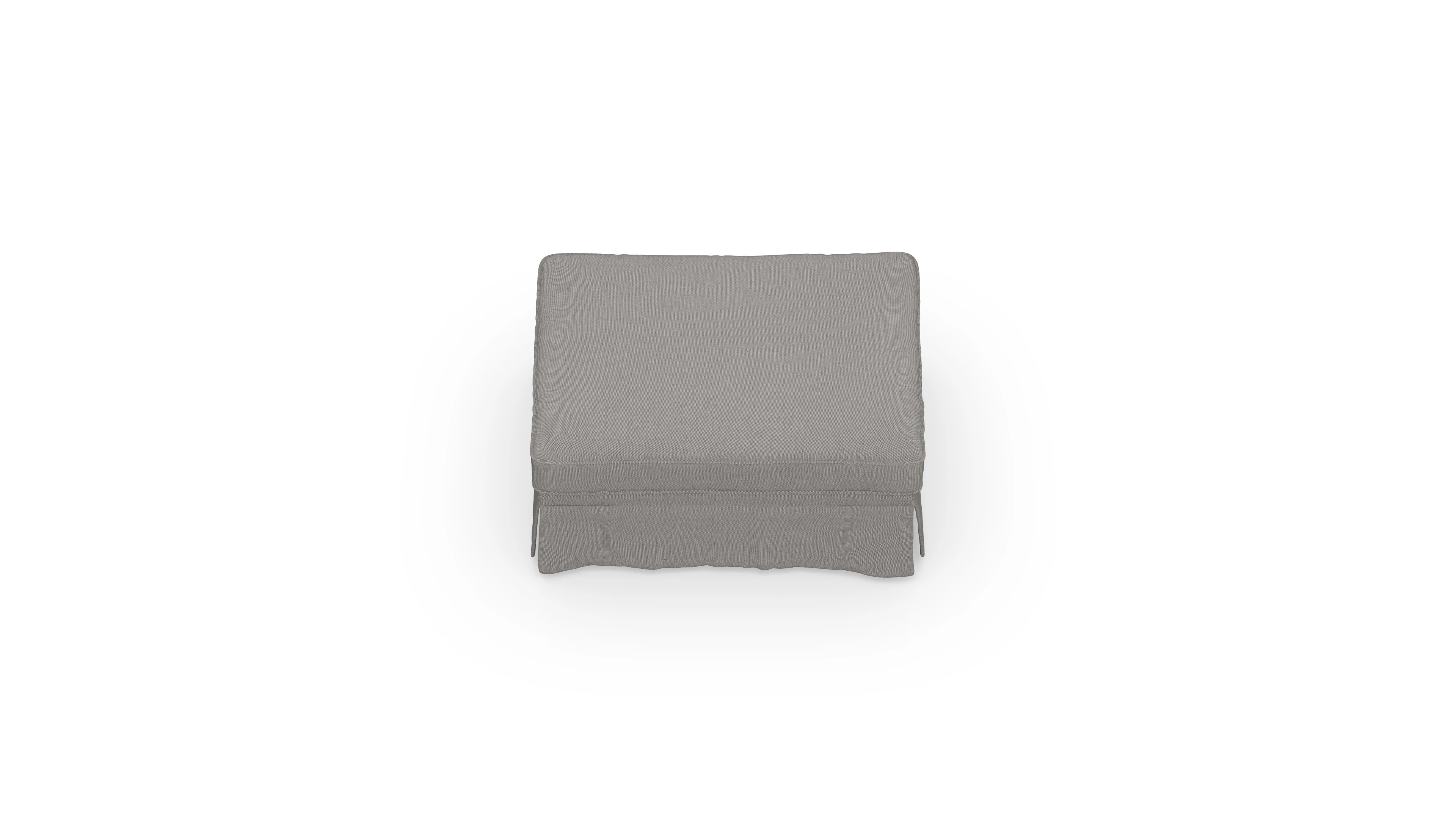 Ansicht des Produktes ParkSlope Hocker in Stoff beige