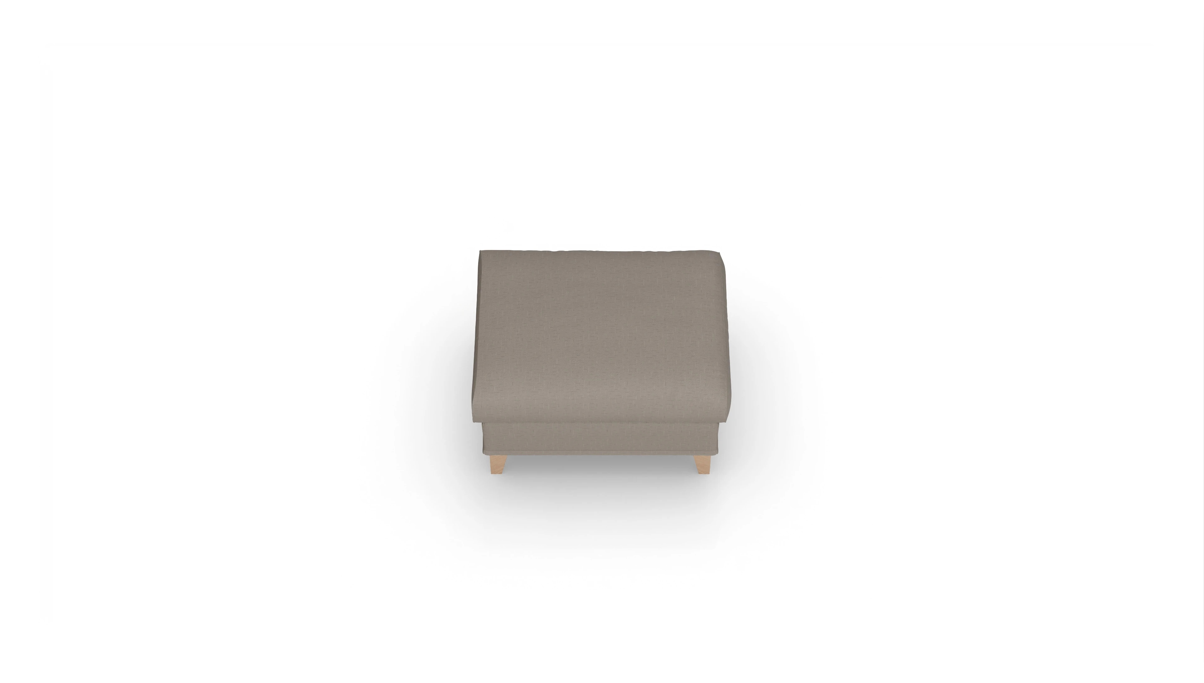 Ansicht des Produktes Jensen Hocker in Stoff beige