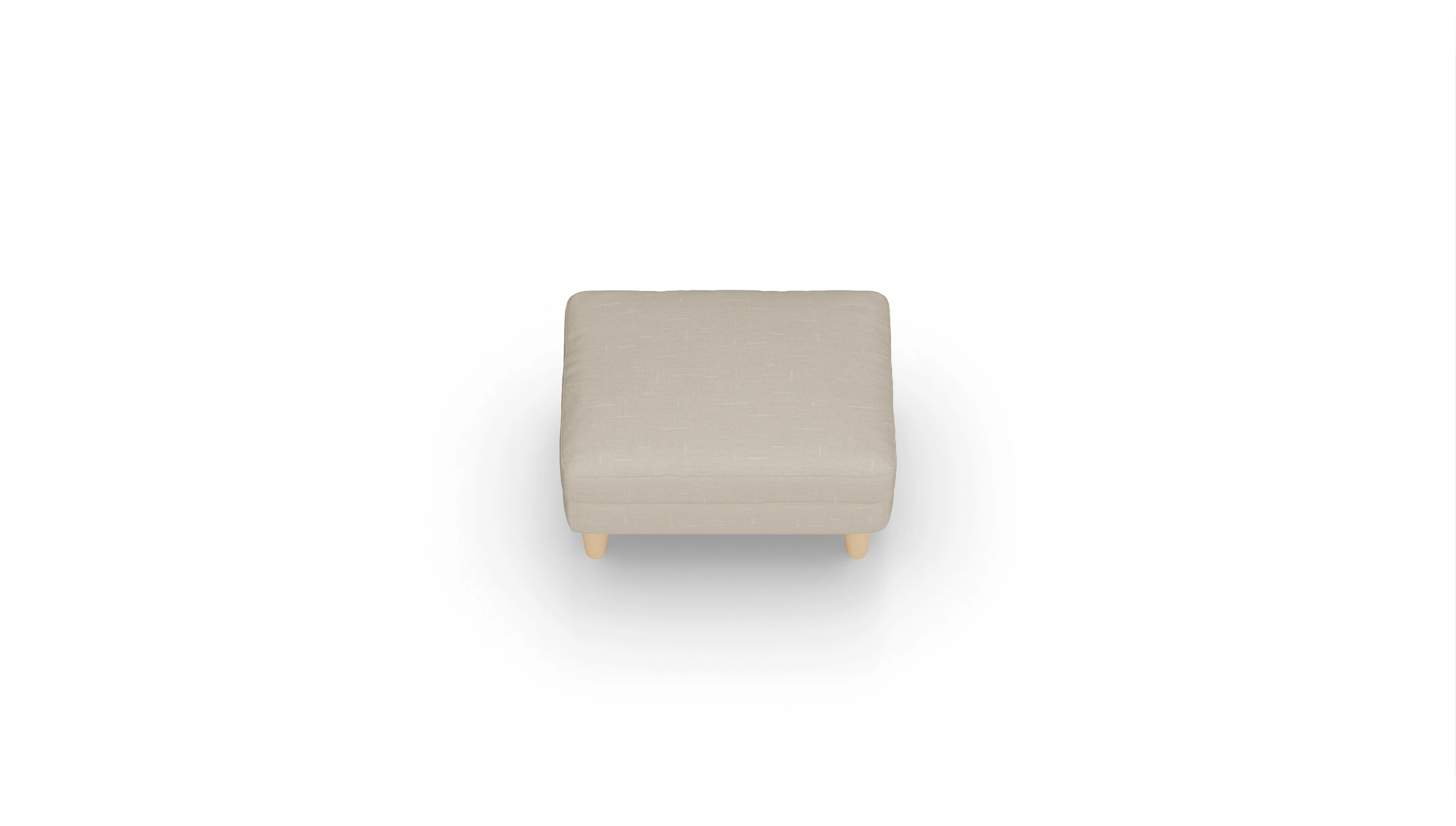 Stoffhocker NewChester.01 Ansicht des Produktes NewChester.01 Hocker in Stoff beige