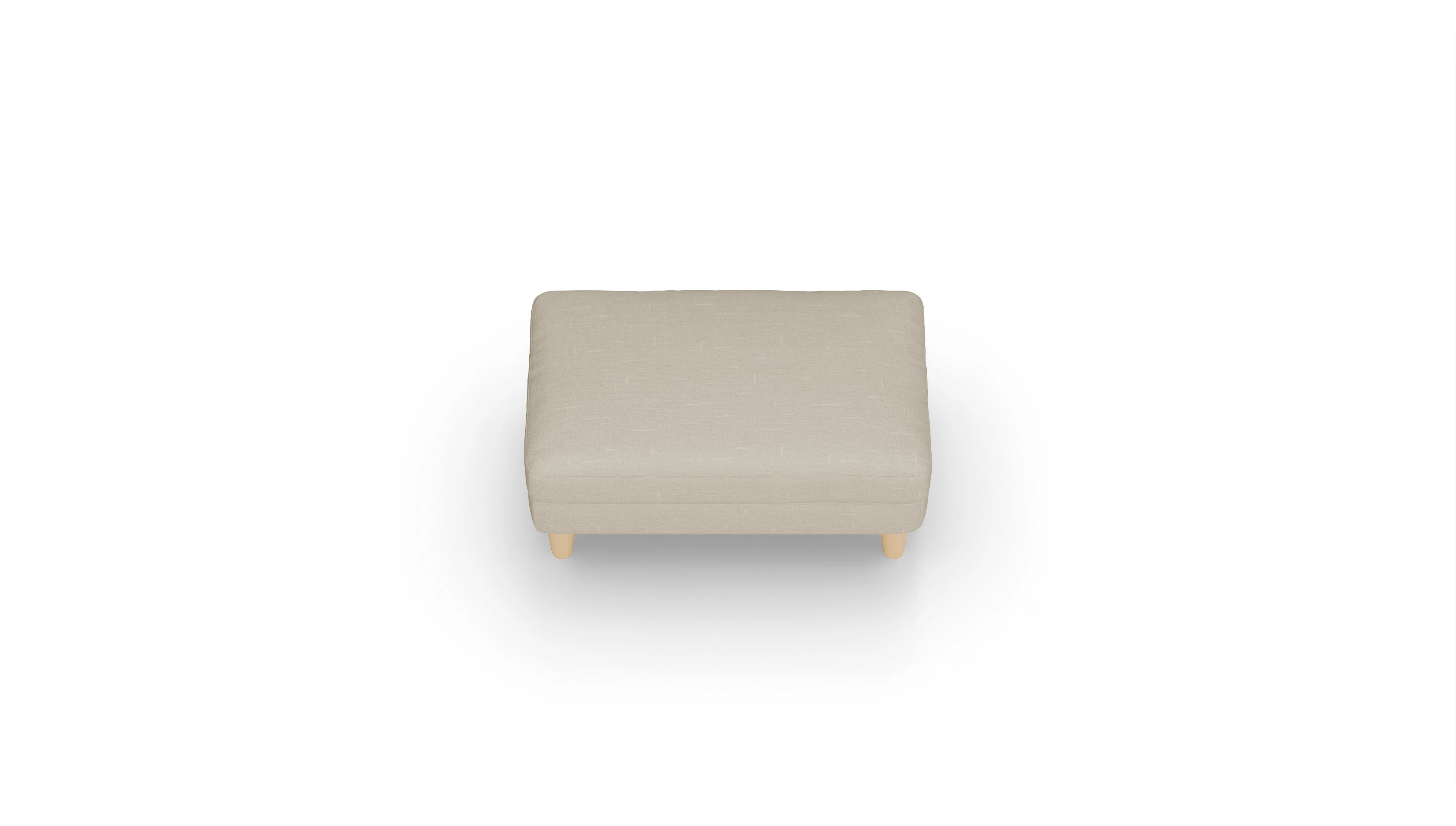 Ansicht des Produktes NewChester.01 Hocker in Stoff beige