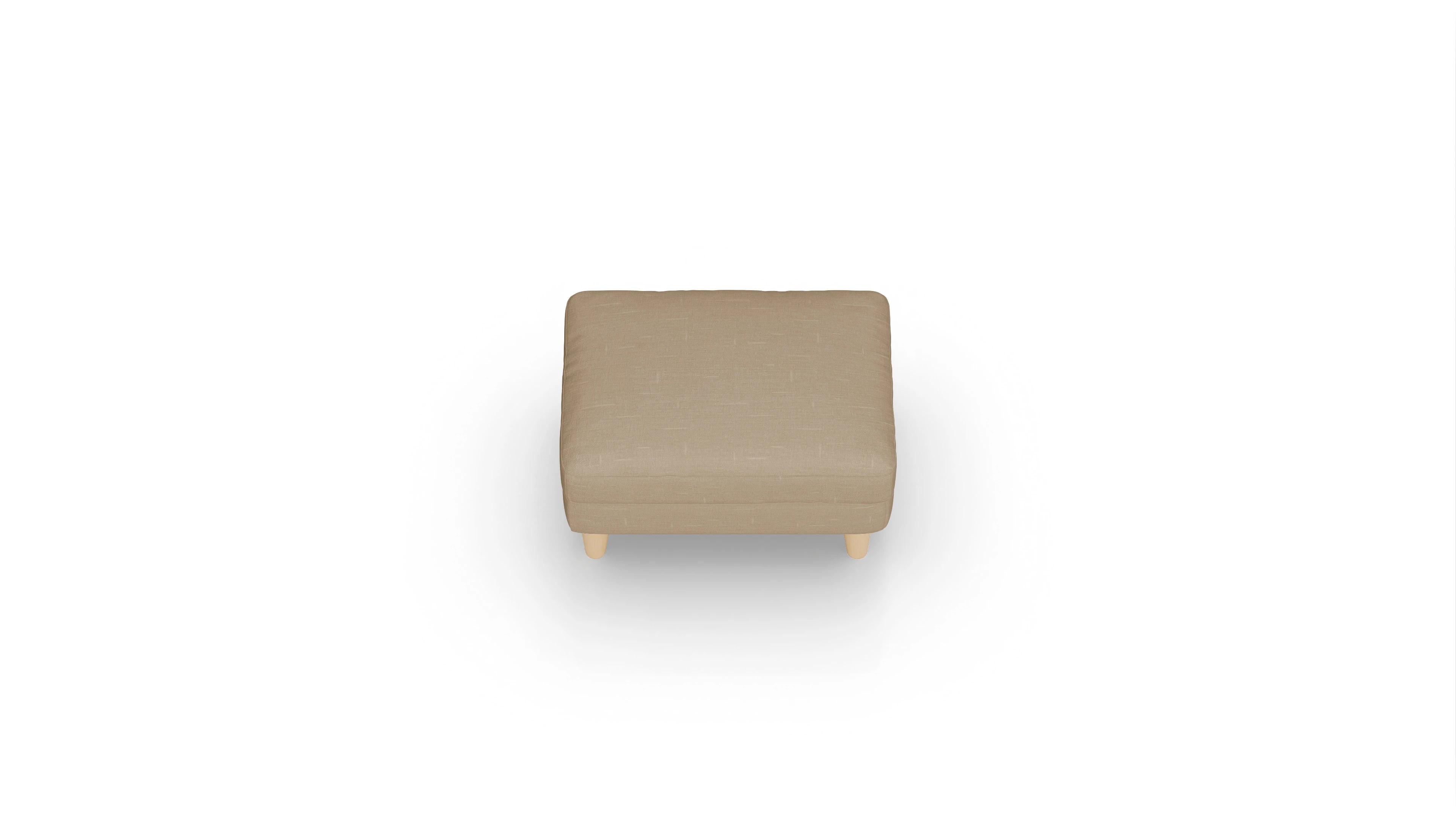Ansicht des Produktes NewChester.01 Hocker in Stoff braun