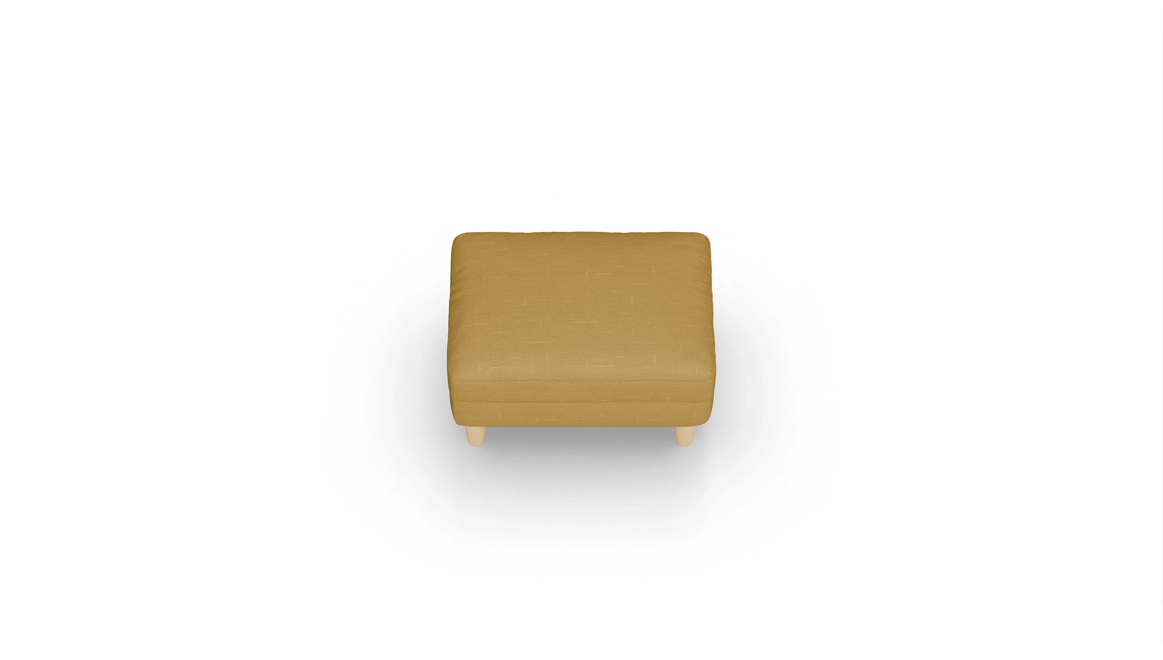 Stoffhocker NewChester.01 Ansicht des Produktes NewChester.01 Hocker in Stoff gelb