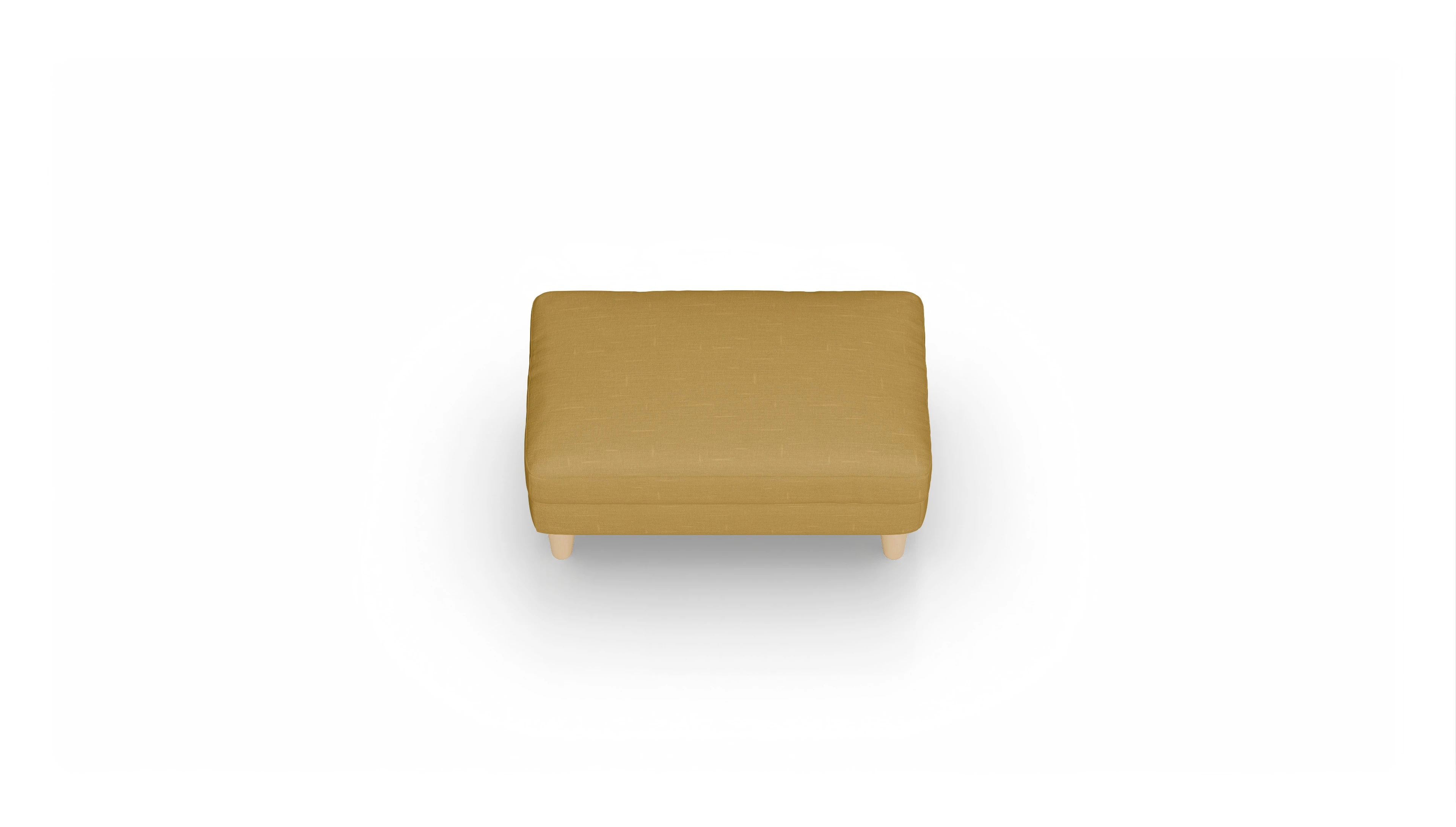 Stoffhocker NewChester.01 Ansicht des Produktes NewChester.01 Hocker in Stoff gelb
