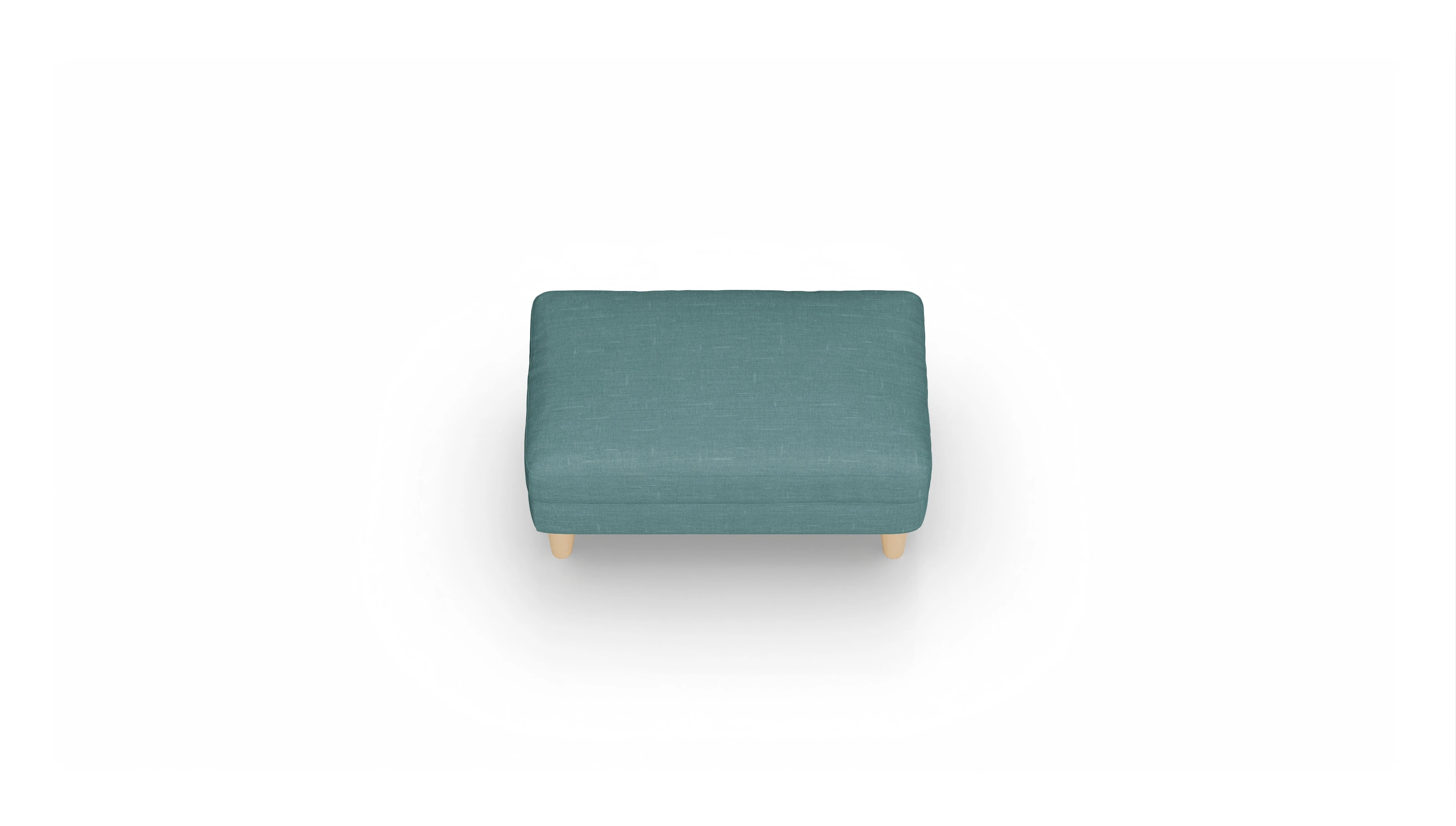 Ansicht des Produktes NewChester.01 Hocker in Stoff grün